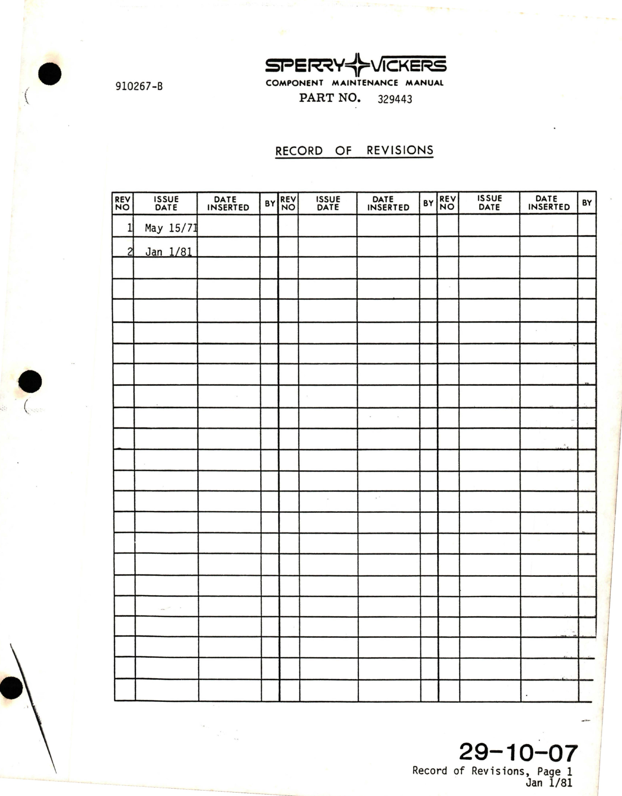 Sample page 9 from AirCorps Library document: Maintenance with Illustrated Parts List for Electric Motor Subassembly for Hydraulic Motorpump - Model MPEV3-022-5 - Part 329443 