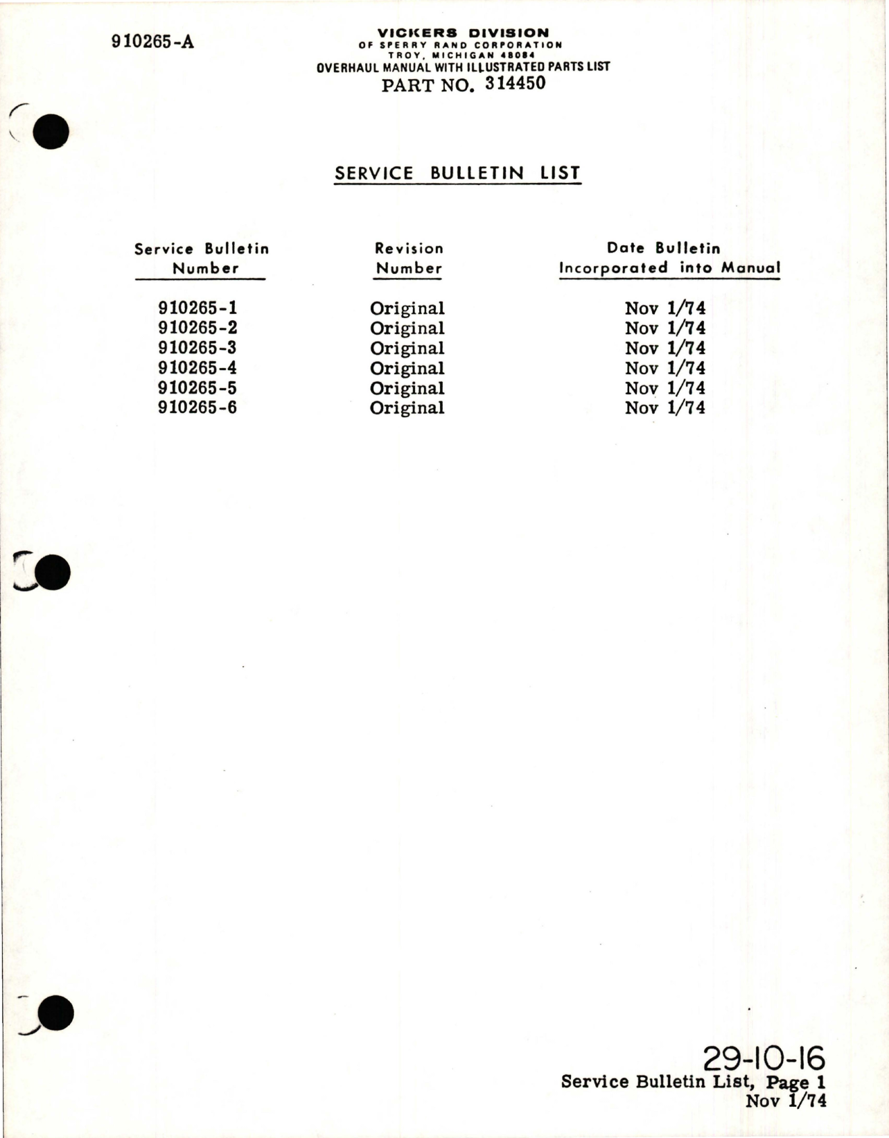 Sample page 9 from AirCorps Library document: Maintenance with Illustrated Parts List for Variable Displacement Hydraulic Pump Subassembly - Part 314450 - Model PVB-022-1