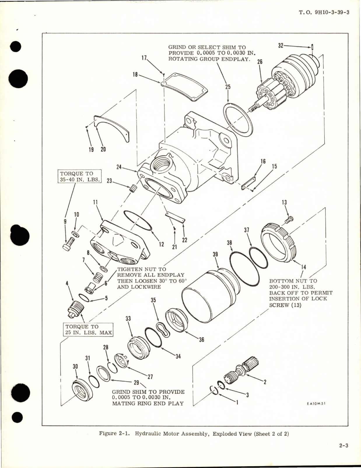 Sample page 9 from AirCorps Library document: Overhaul Instructions with Parts for Fixed Displacement Hydraulic Motor Assyembly - Parts MF1-009-2B and MF1-009-4