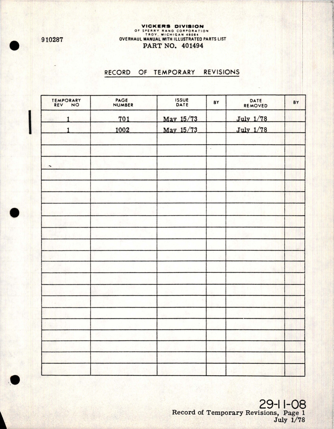 Sample page 5 from AirCorps Library document: Maintenance Manual with Illustrated Parts List for Variable Displacement Hydraulic Motorpump Assy - Model MPEV3-022-14C, MPEV3-022-14D, and MPEV3-022-14E