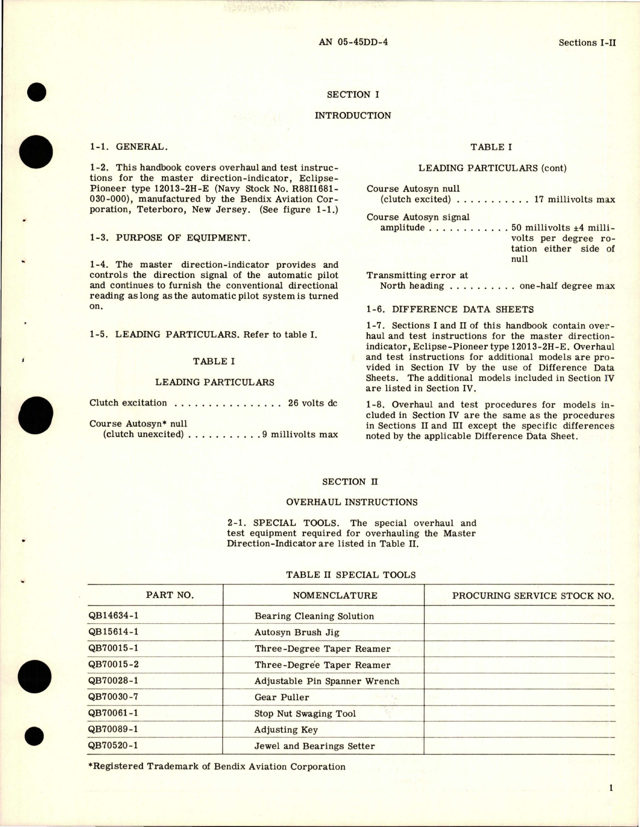 Sample page 5 from AirCorps Library document: Overhaul Instructions for Master Direction Indicator - Part 12013-2H-E and 12013-2H-L