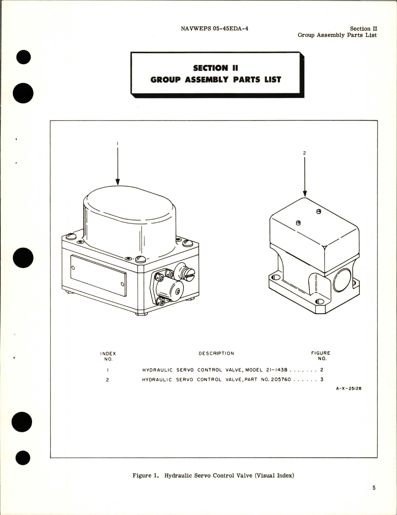Sample page 7 from AirCorps Library document: Illustrated Parts Breakdown for Hydraulic Servo Control Valve - Part 1300563-1