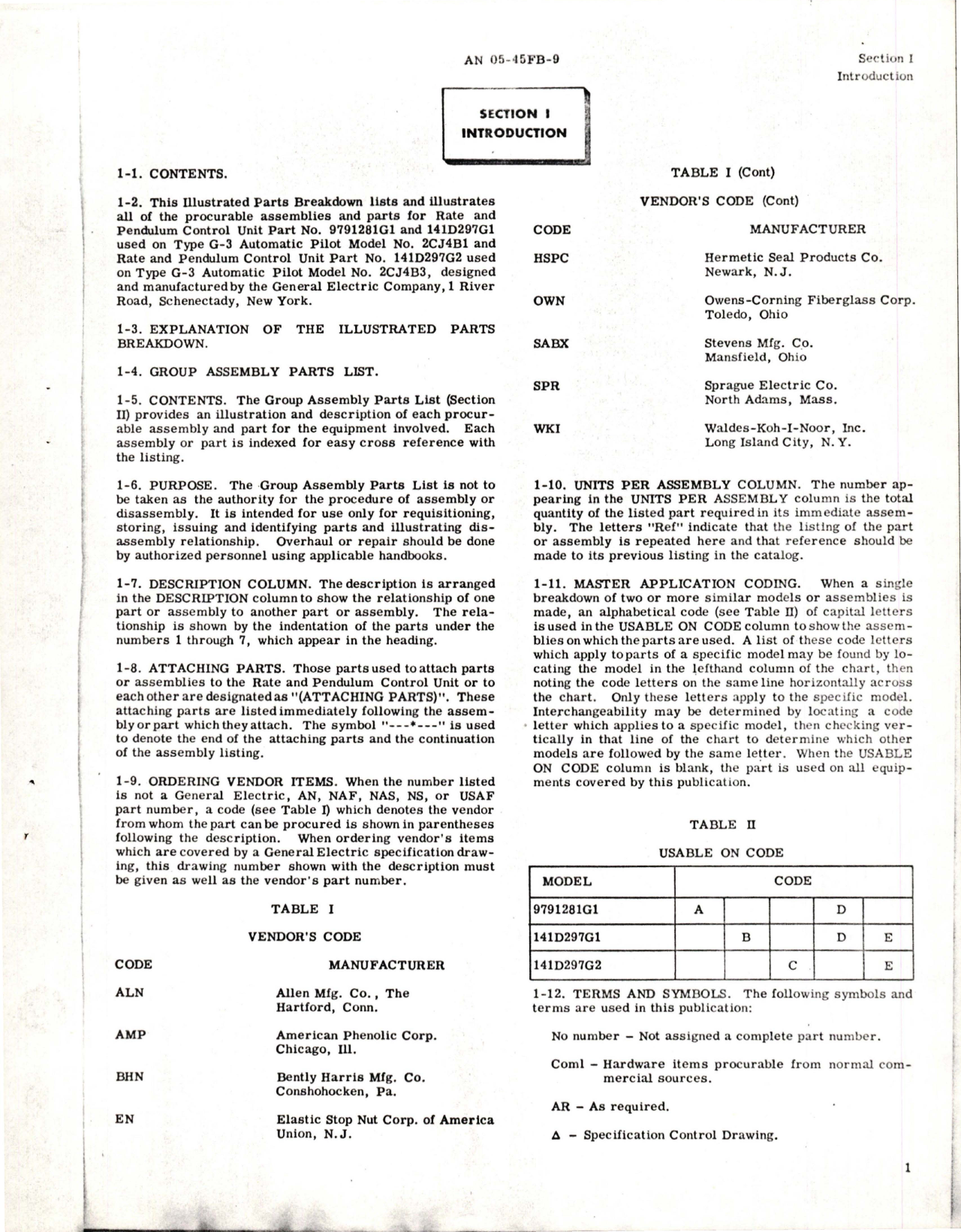 Sample page 5 from AirCorps Library document: Illustrated Parts Breakdown for Rate and Pendulum Control Unit - Parts 9791281G1, 141D297G1, 141D297G2 for G-3 Auto Pilot Model 2CJ4B1 and 2CJ4B3