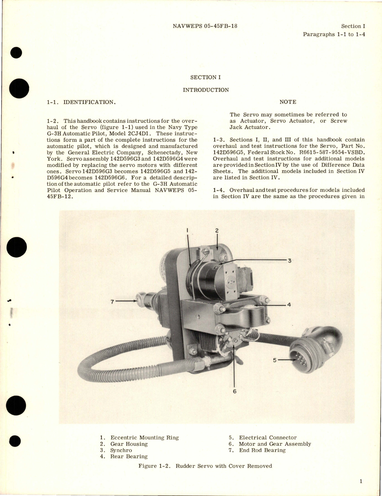Sample page 5 from AirCorps Library document: Overhaul Instructions for Servo - Part 142D596G5 and 142D596G6 for G-3H Auto Pilot Model 2CJ4D1
