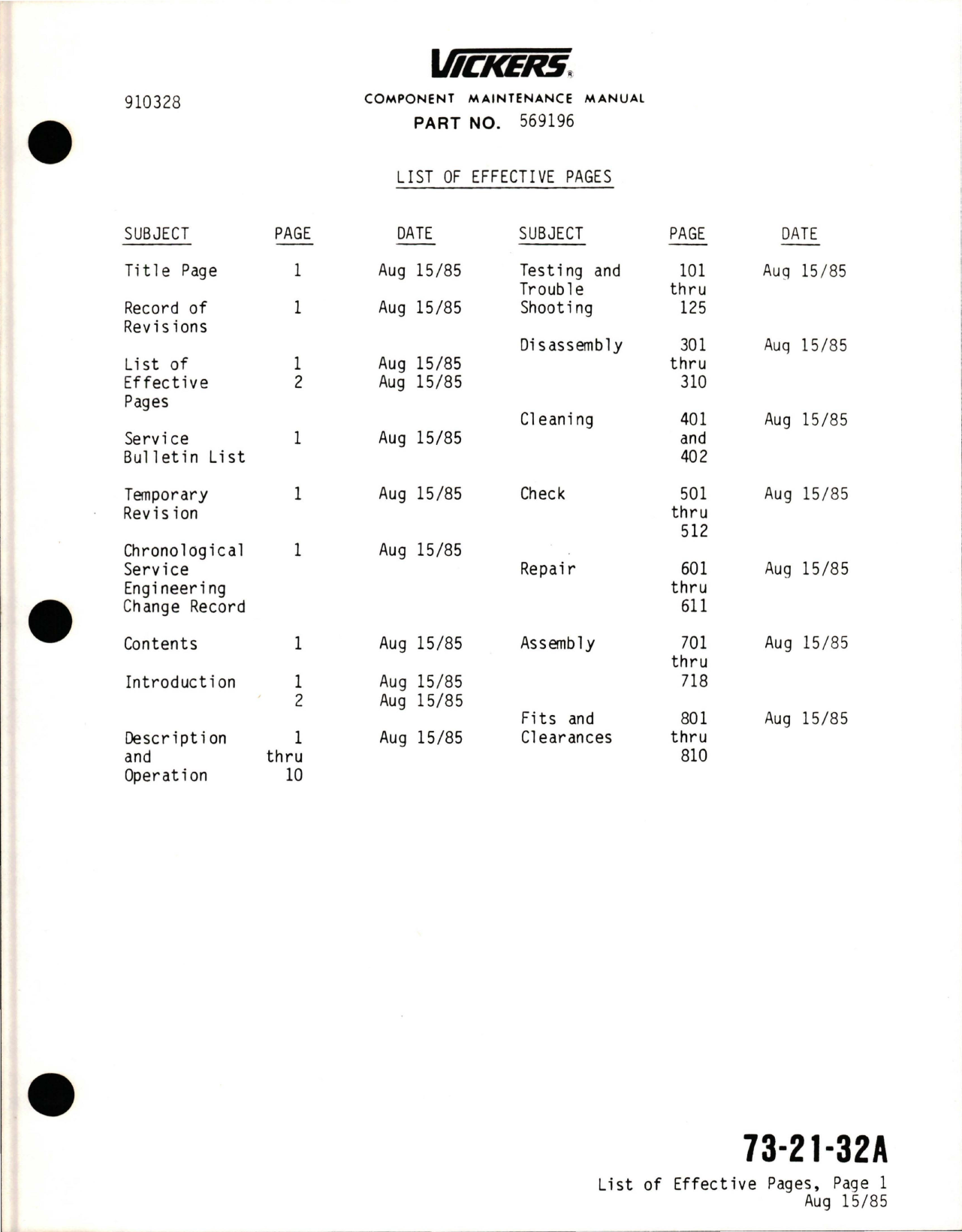 Sample page 5 from AirCorps Library document: Maintenance Manual with Illustrated Parts List for Vane Type Fuel Pump Assembly
