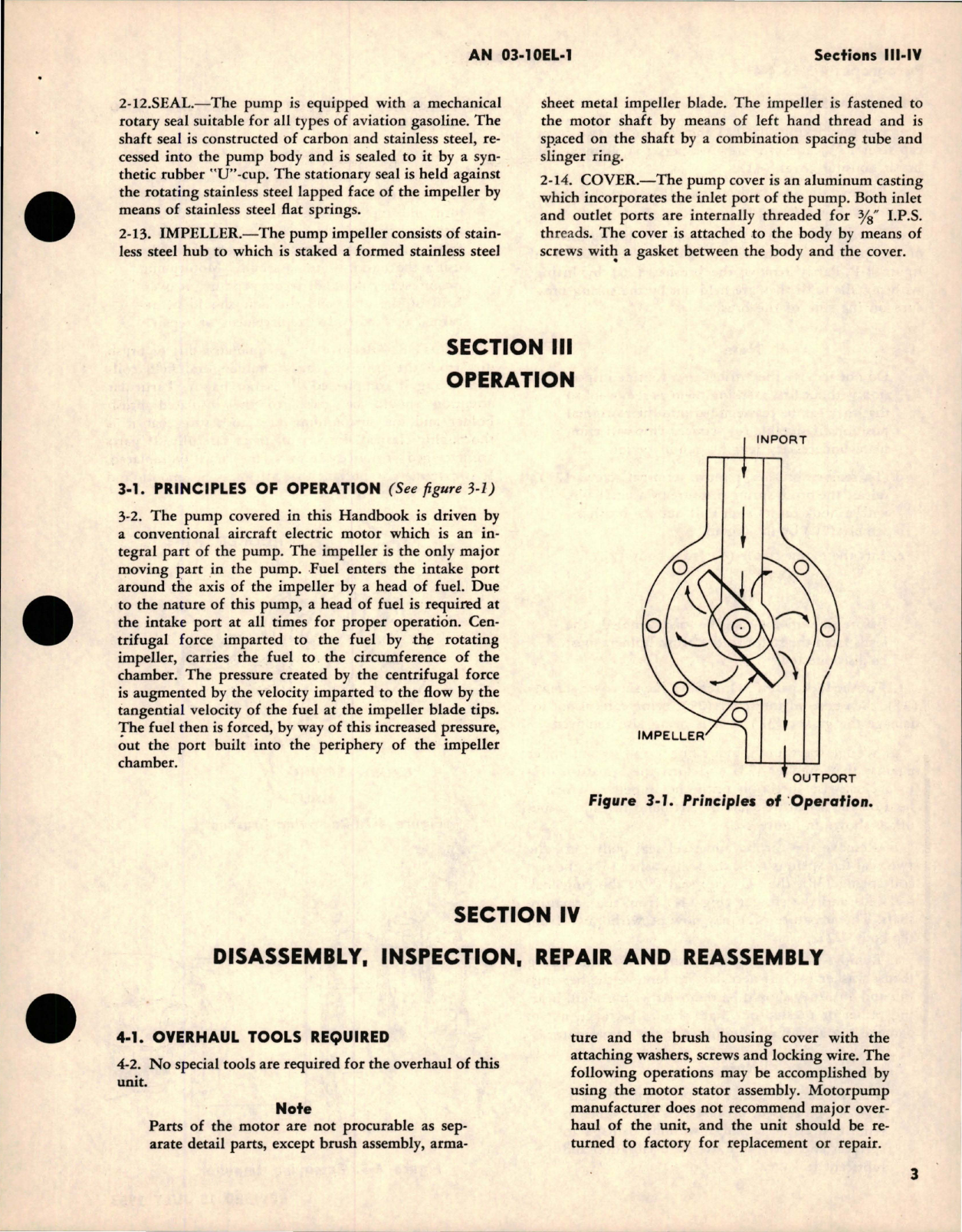 Sample page 5 from AirCorps Library document: Overhaul Instructions for Electric Fuel Pump - AR Series