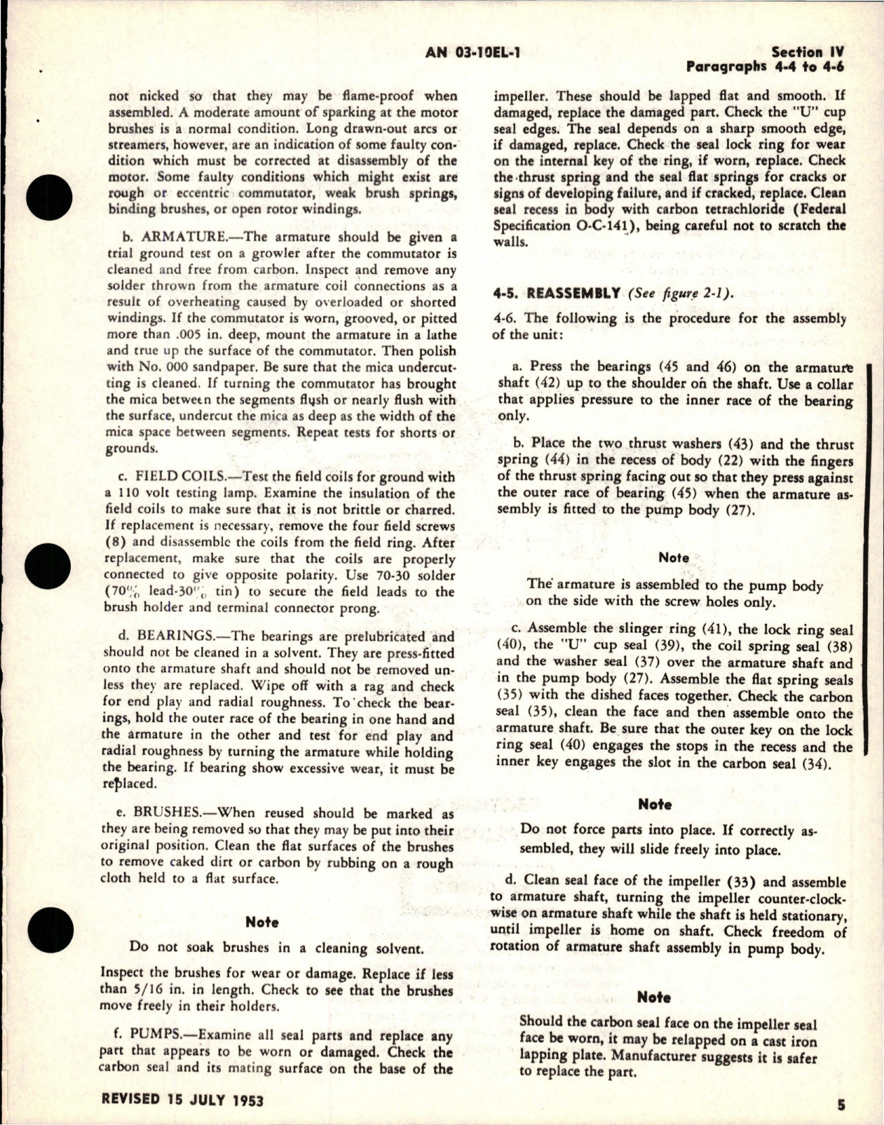 Sample page 7 from AirCorps Library document: Overhaul Instructions for Electric Fuel Pump - AR Series