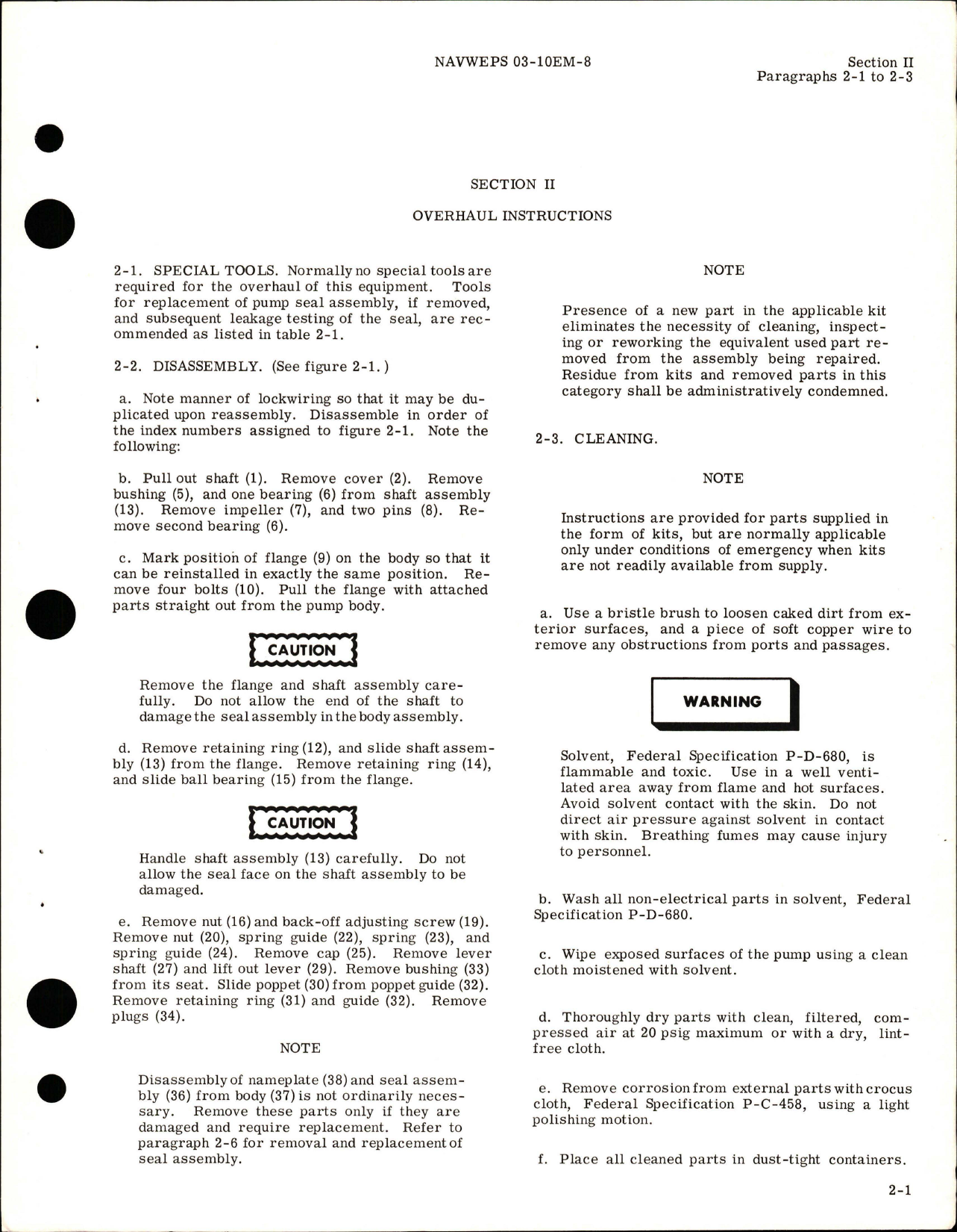 Sample page 5 from AirCorps Library document: Overhaul Instructions for Fuel Boost Pump (Engine Driven) - Part 23900 and 50138 