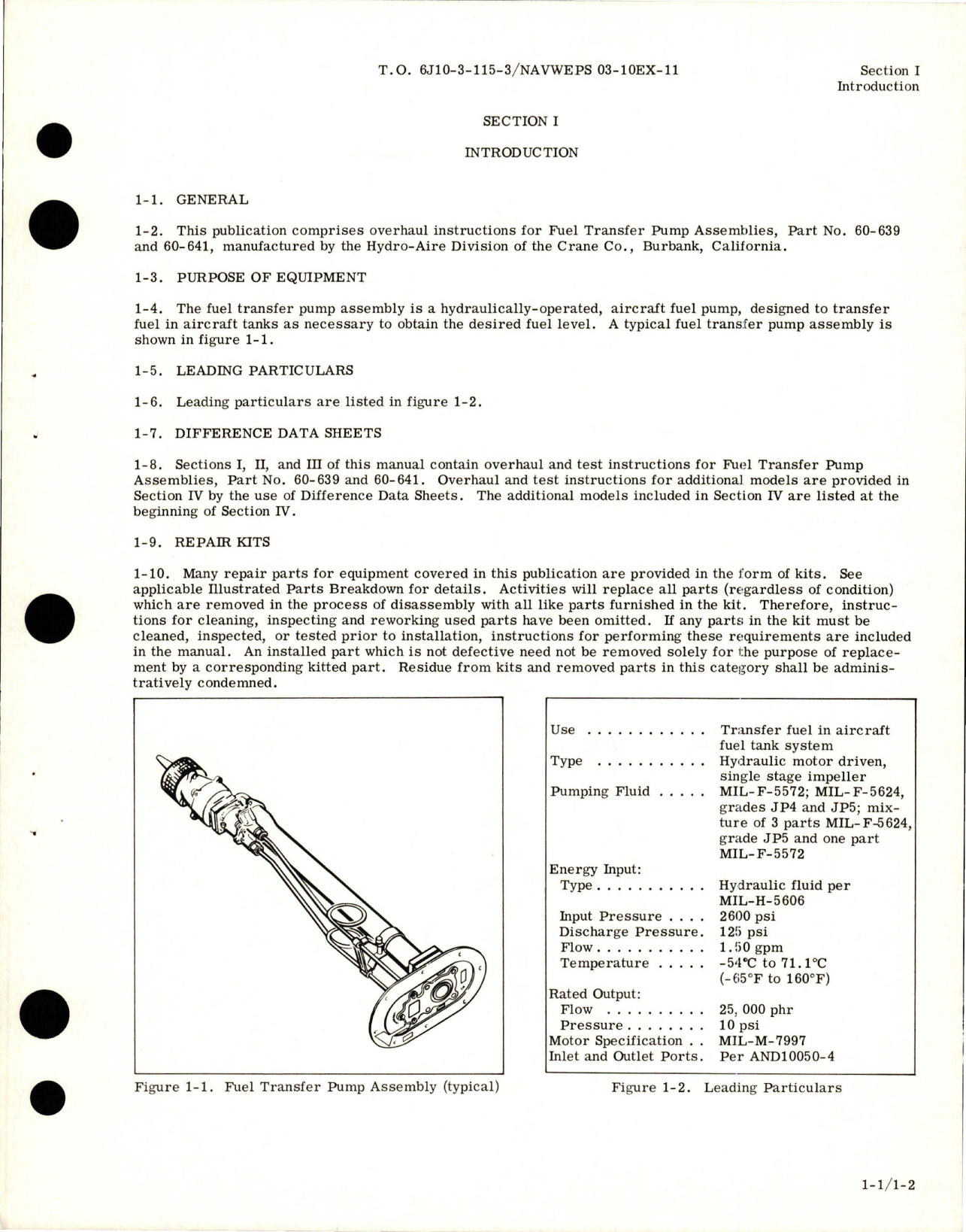 Sample page 5 from AirCorps Library document: Overhaul for Fuel Transfer Pump Assembly 