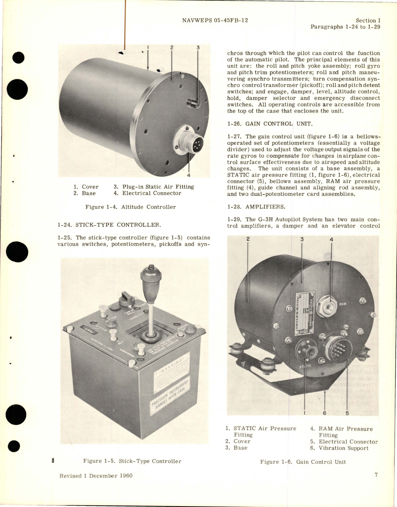 Sample page 7 from AirCorps Library document: Operation and Service Instructions for G-3H Automatic Pilot - Model 2CJ4D1