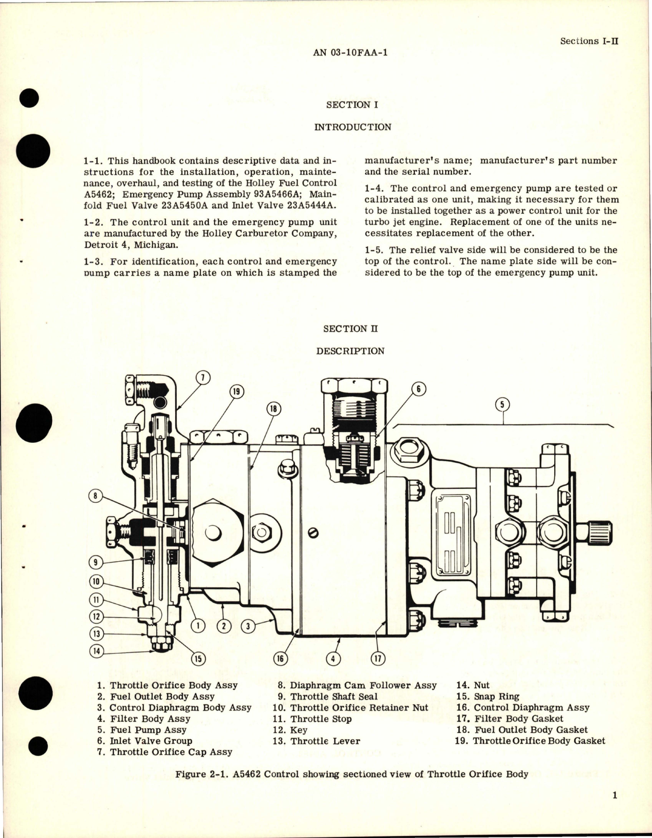 Sample page 5 from AirCorps Library document: Overhaul Instructions for Fuel Control - Model A5462, and Emergency Fuel Pump
