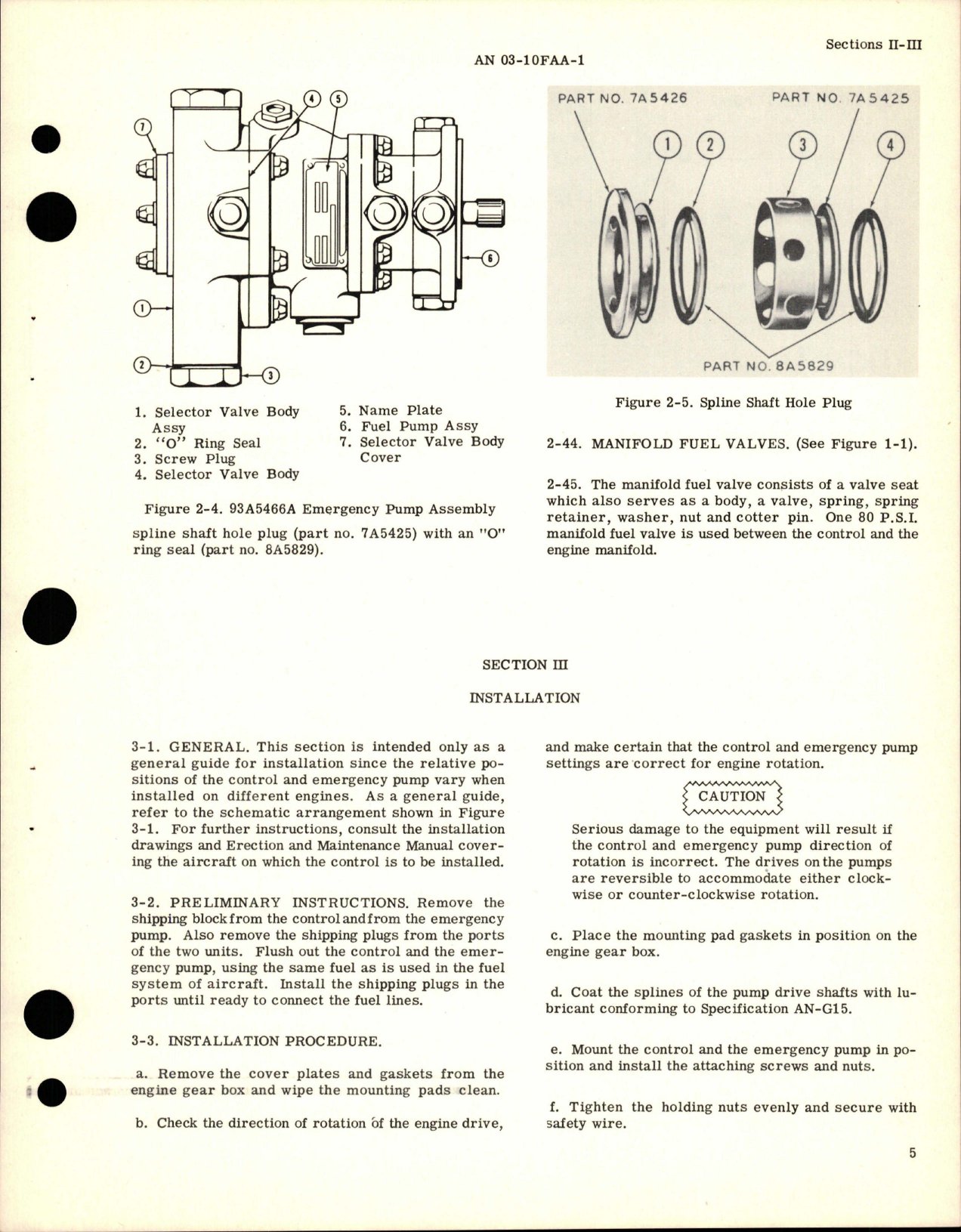 Sample page 9 from AirCorps Library document: Overhaul Instructions for Fuel Control - Model A5462, and Emergency Fuel Pump