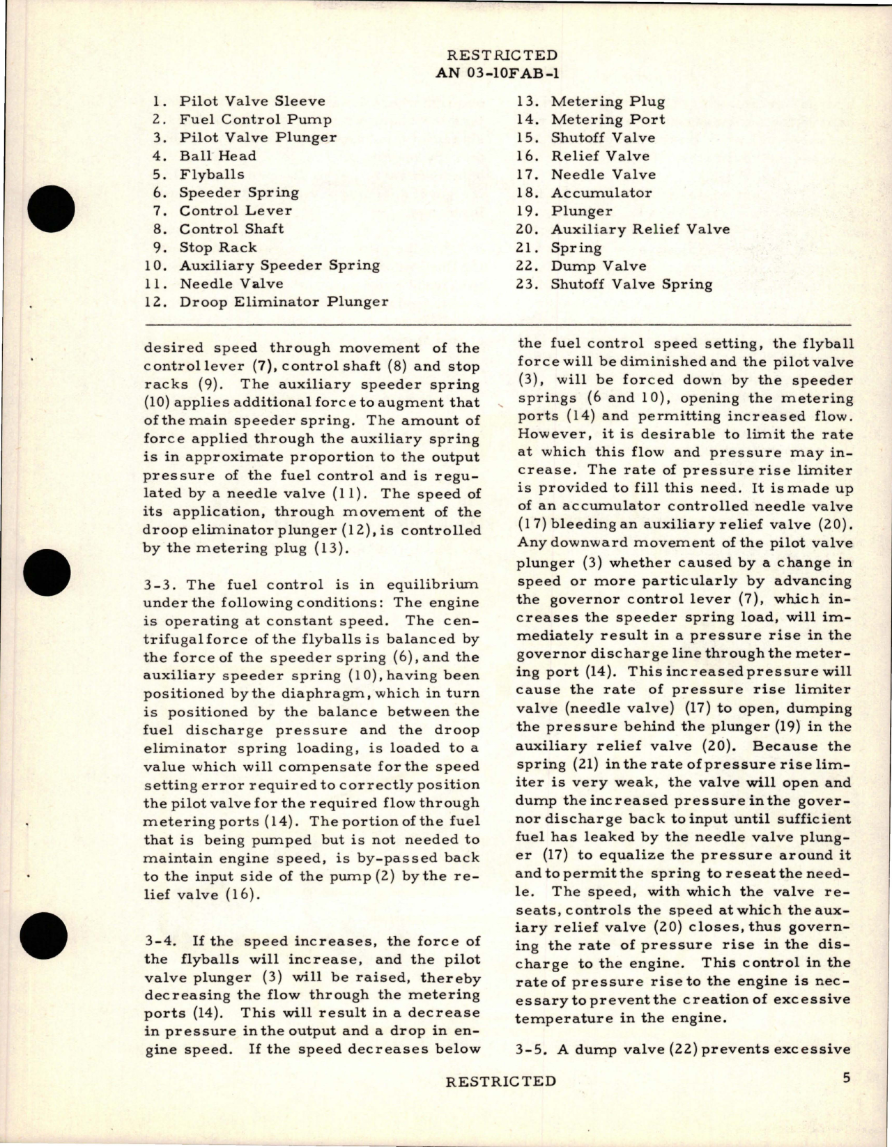 Sample page 9 from AirCorps Library document: Overhaul Instructions for Fuel Control - Models 400270 and 400470