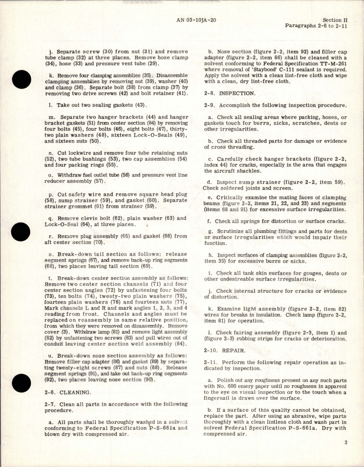 Sample page 5 from AirCorps Library document: Overhaul Instructions for External Jettison Fuel Tank - 255 Gal Capacity - Part ST2-165 and 90-4800-A