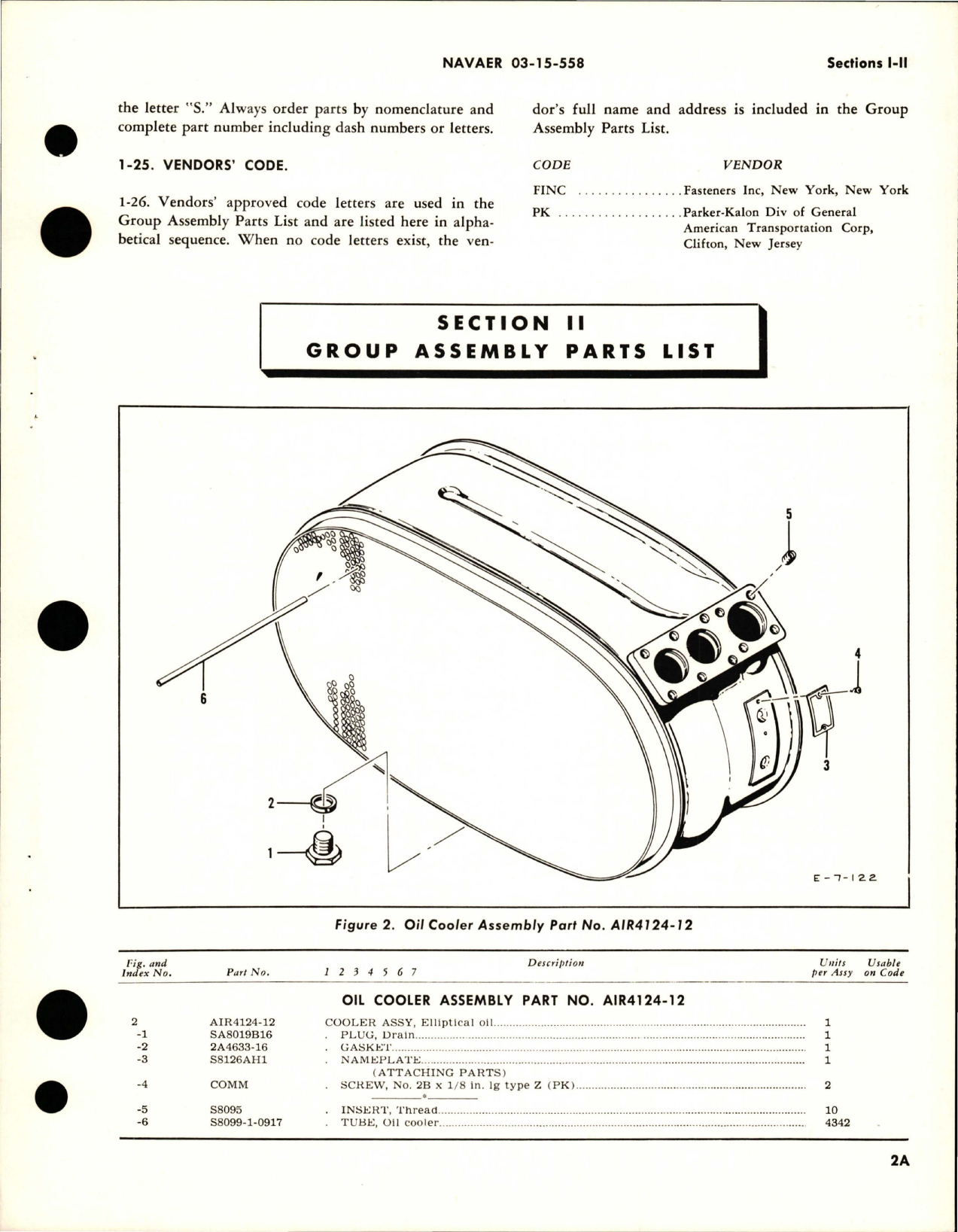 Sample page 5 from AirCorps Library document: Illustrated Parts Breakdown for Oil Coolers