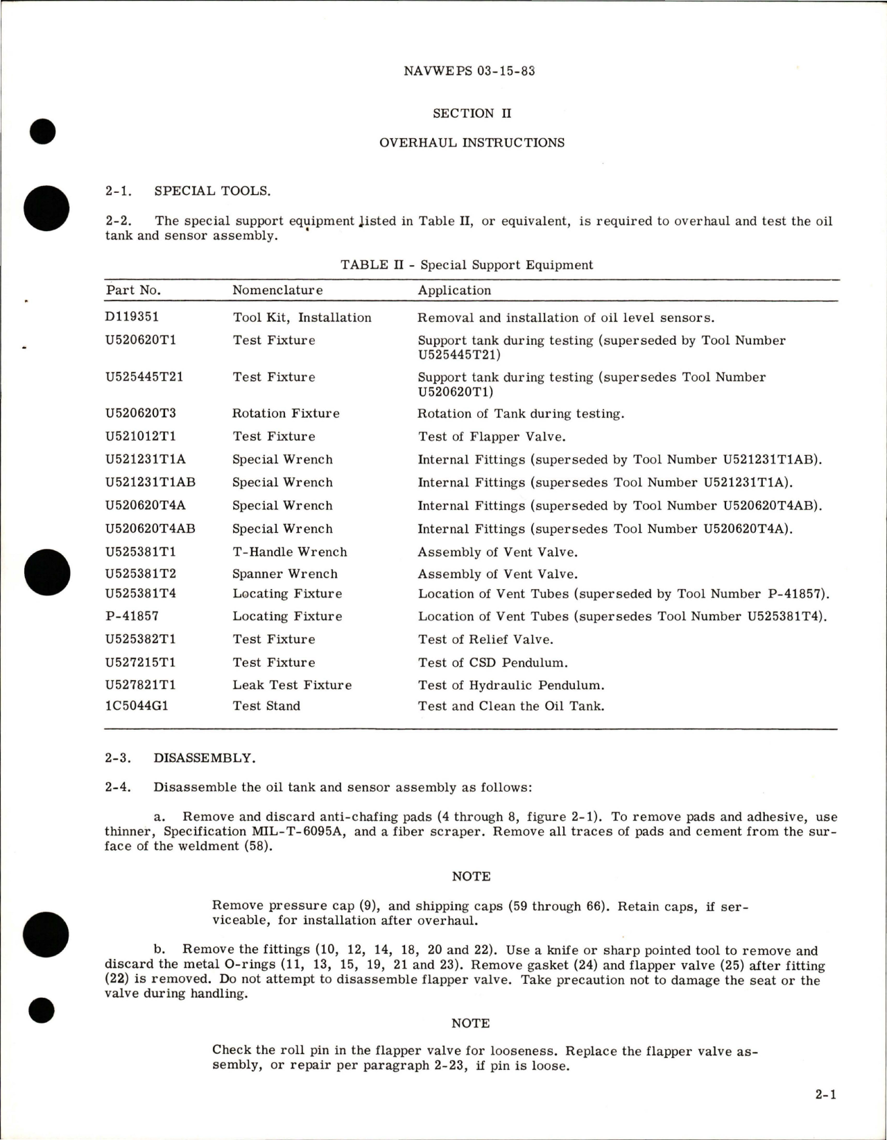 Sample page 7 from AirCorps Library document: Overhaul for Oil Tank and Sensor Assembly