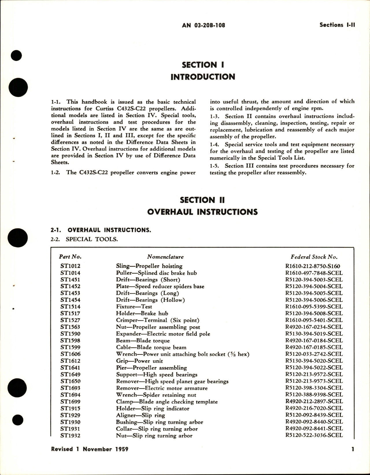 Sample page 7 from AirCorps Library document: Overhaul Instructions for Pitch Lever Type Electric Propeller - Models C432S-C22, C432S-C24, and C432S-C26