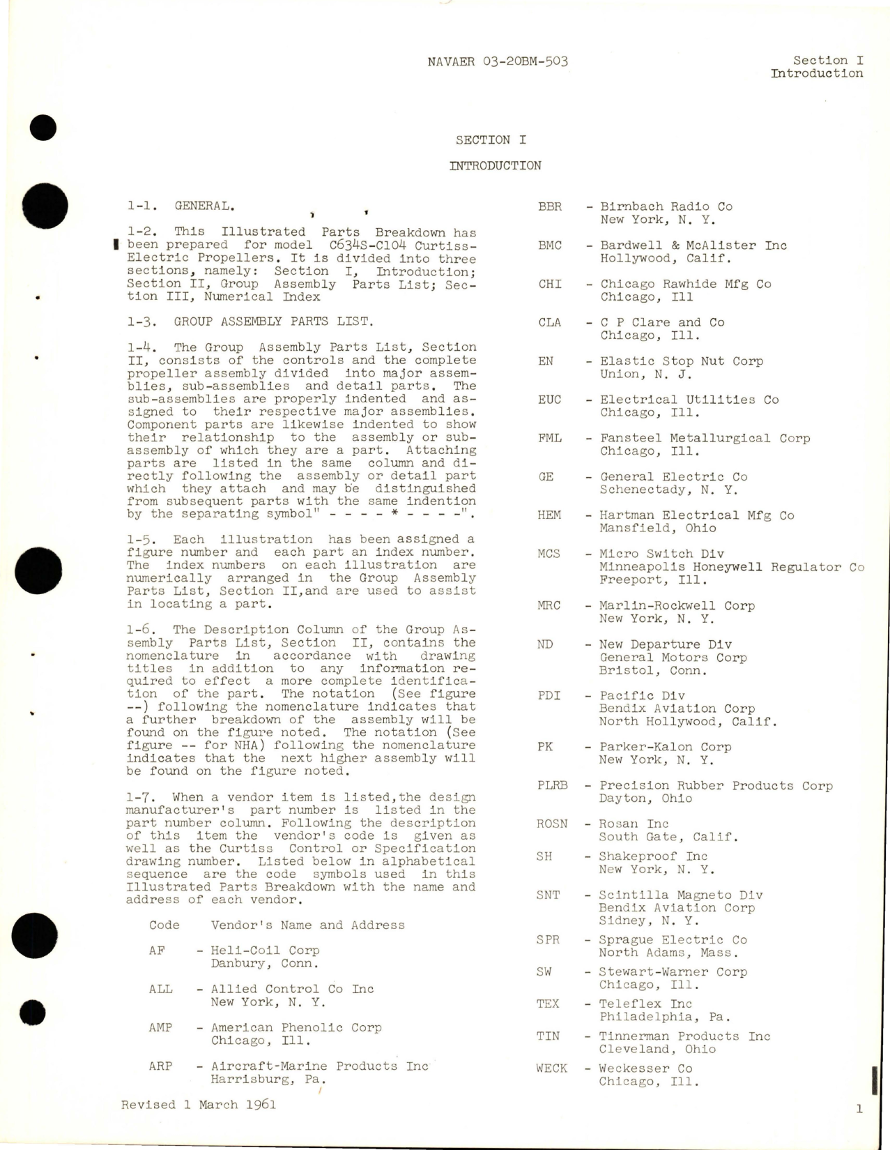 Sample page 5 from AirCorps Library document: Illustrated Parts Breakdown for Propeller and Controls - Model C634S-C104 