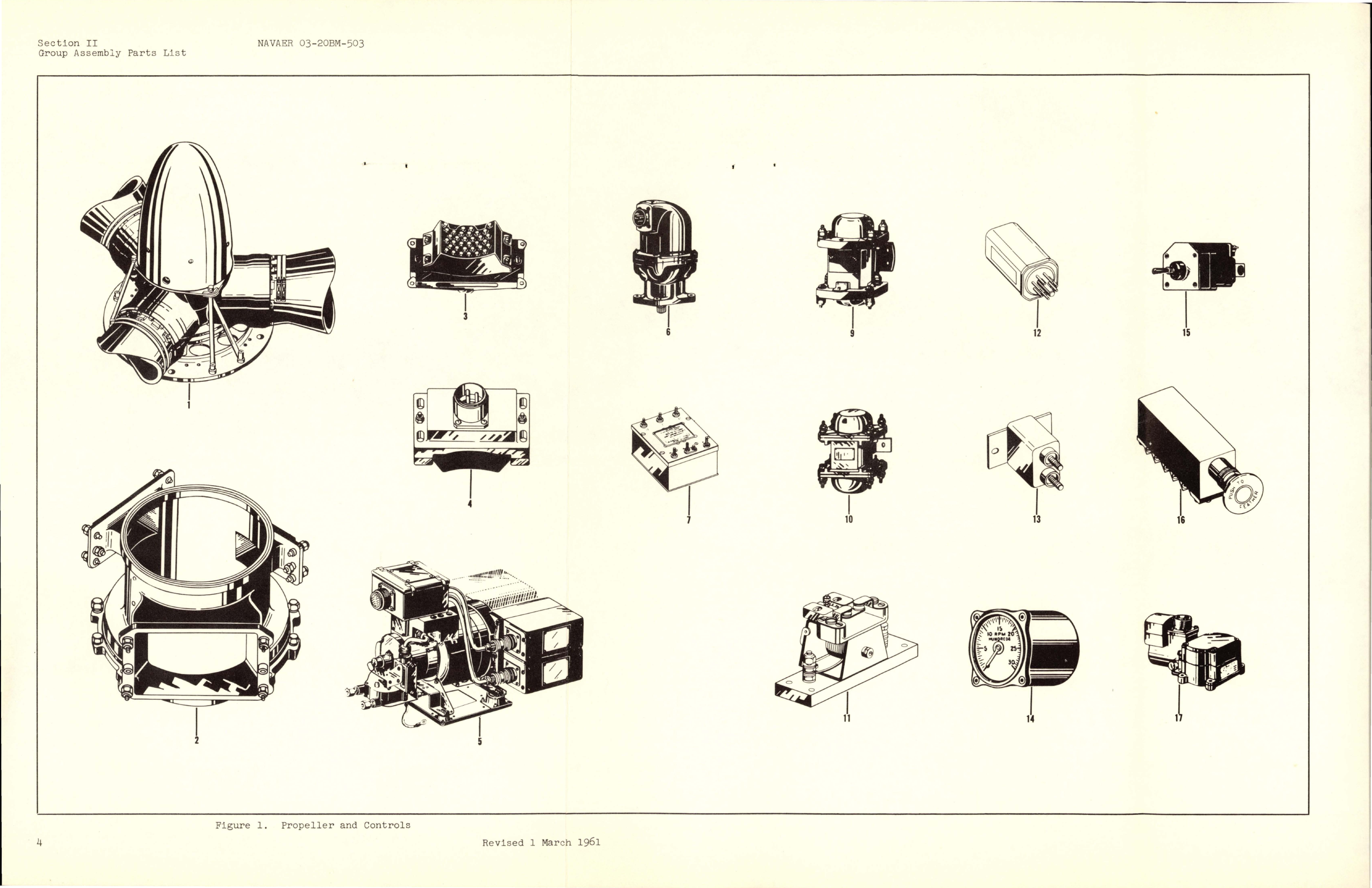 Sample page 7 from AirCorps Library document: Illustrated Parts Breakdown for Propeller and Controls - Model C634S-C104 