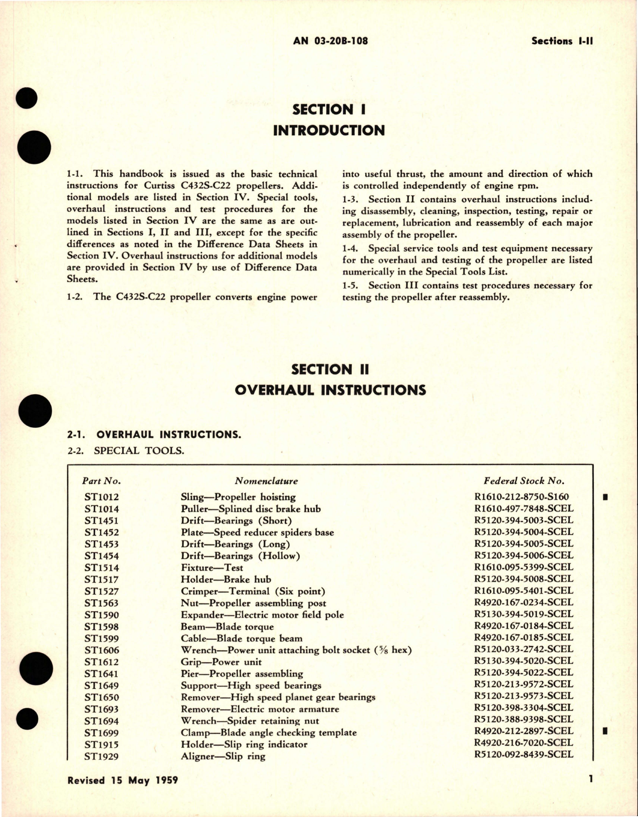 Sample page 7 from AirCorps Library document: Overhaul Instructions for Pitch Lever Type Electric Propeller - Models C432S-C22, C432S-C24, C432S-C26