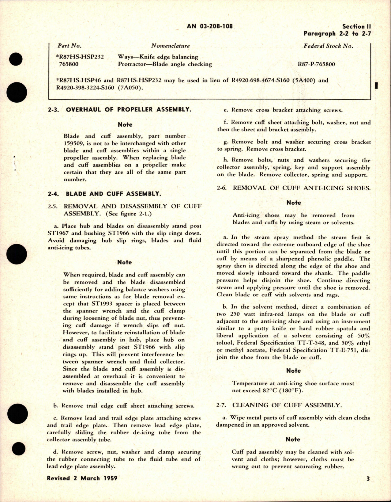 Sample page 5 from AirCorps Library document: Overhaul Instructions for Pitch Lever Type Electric Propeller - Models C432S-C22, C432S-C24, C432S-C26, and C432S-C2