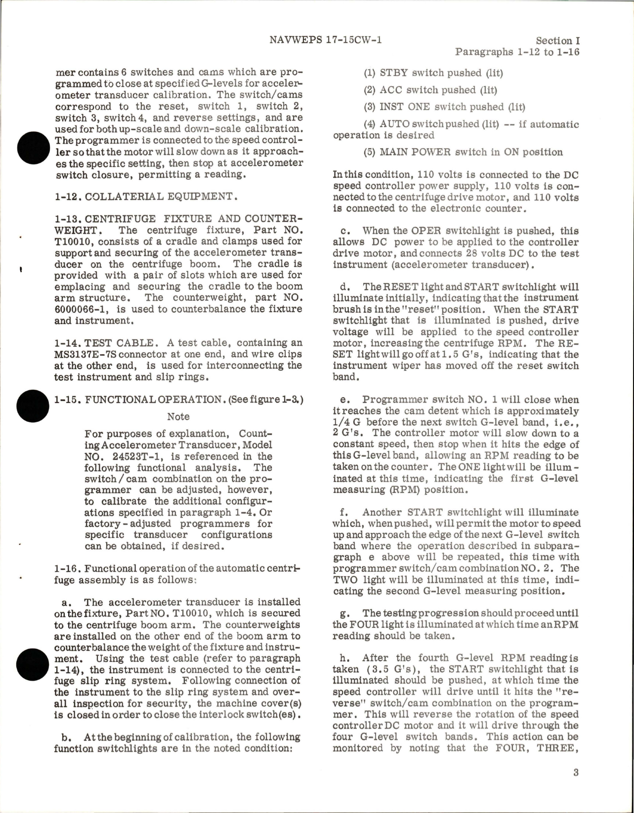 Sample page 9 from AirCorps Library document: Operation, Service Instructions for Automatic Centrifuge - Part E00030 