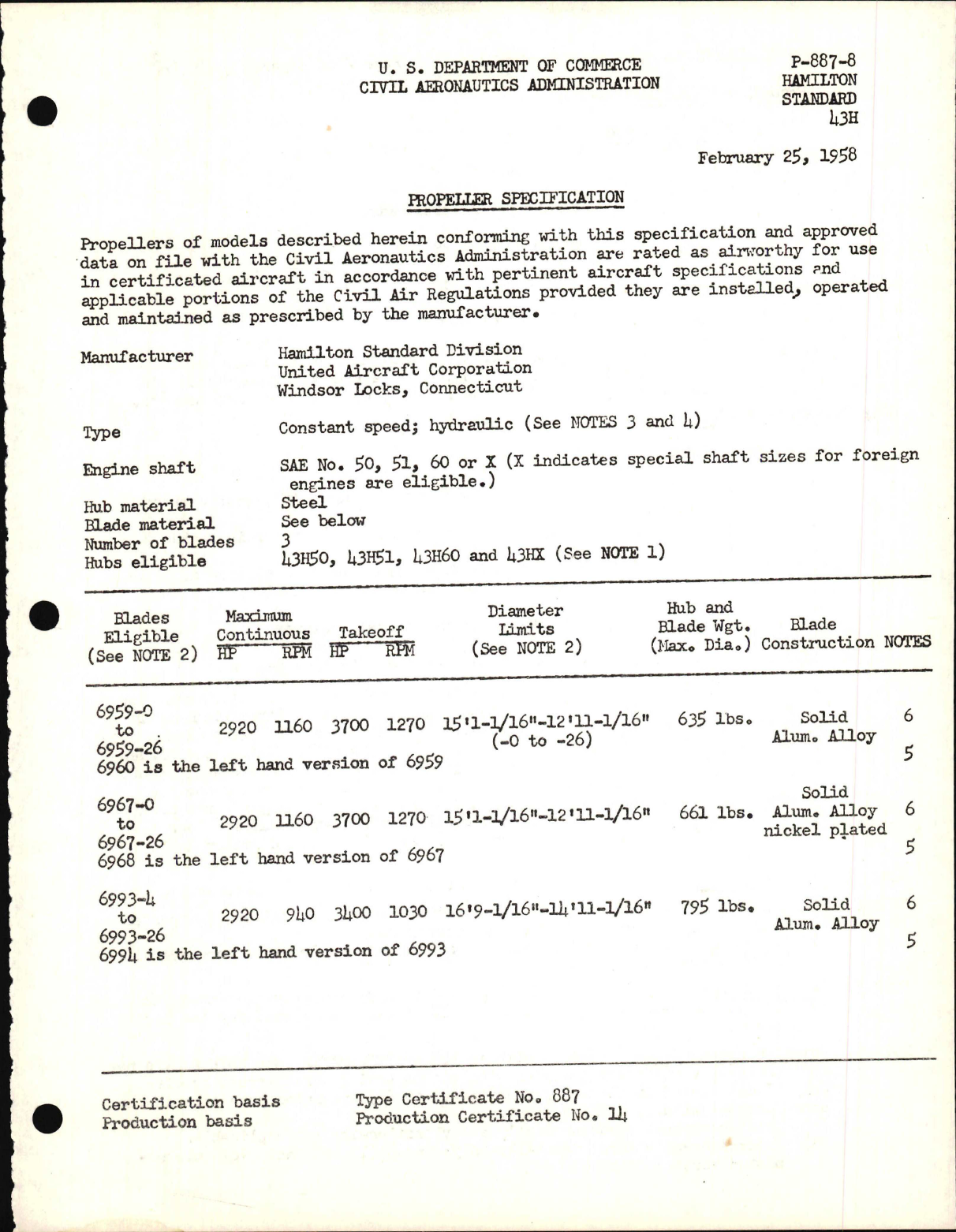 Sample page 1 from AirCorps Library document: 43H