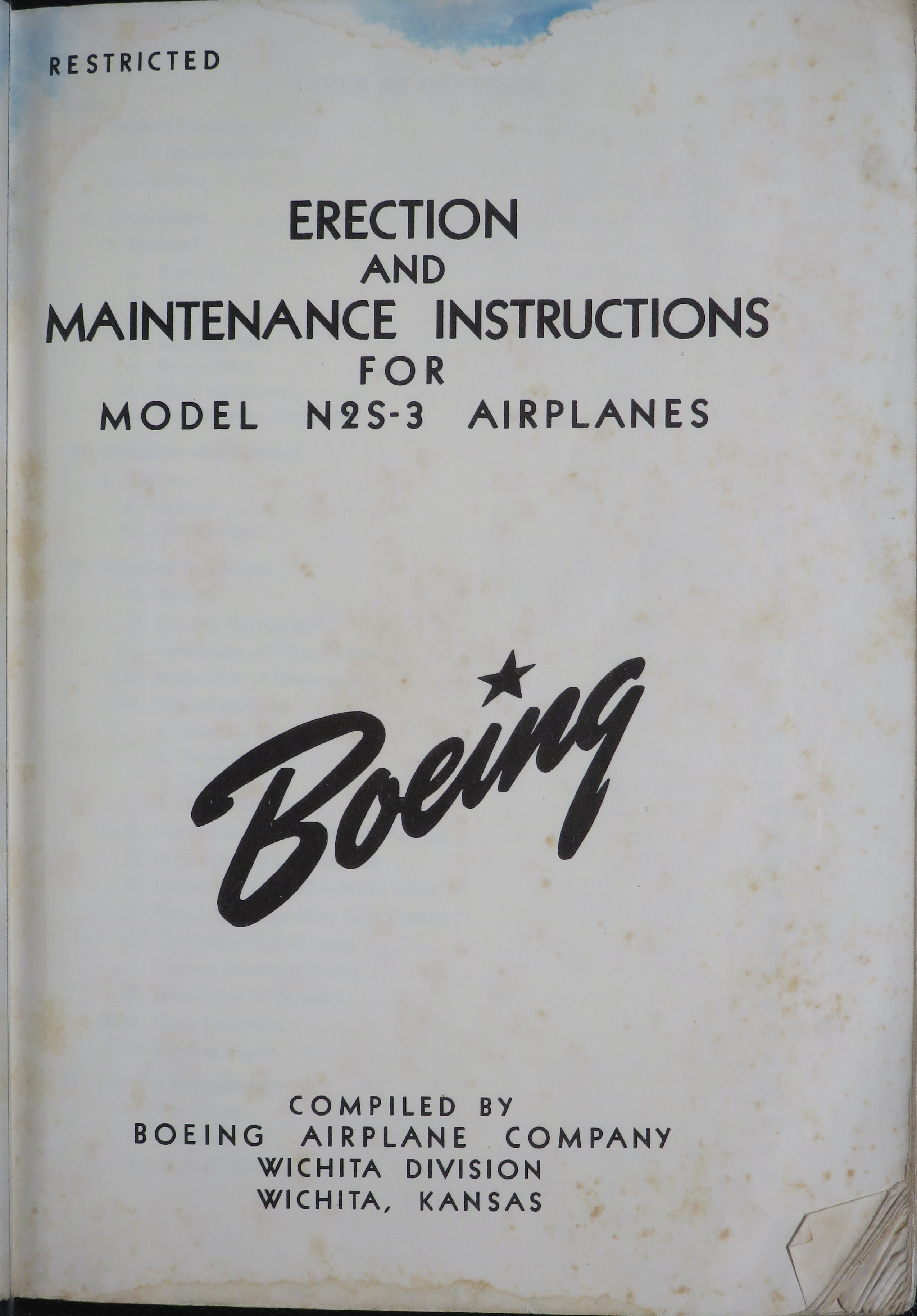 Sample page 5 from AirCorps Library document: Erection and Maintenance Instructions for N2S-3