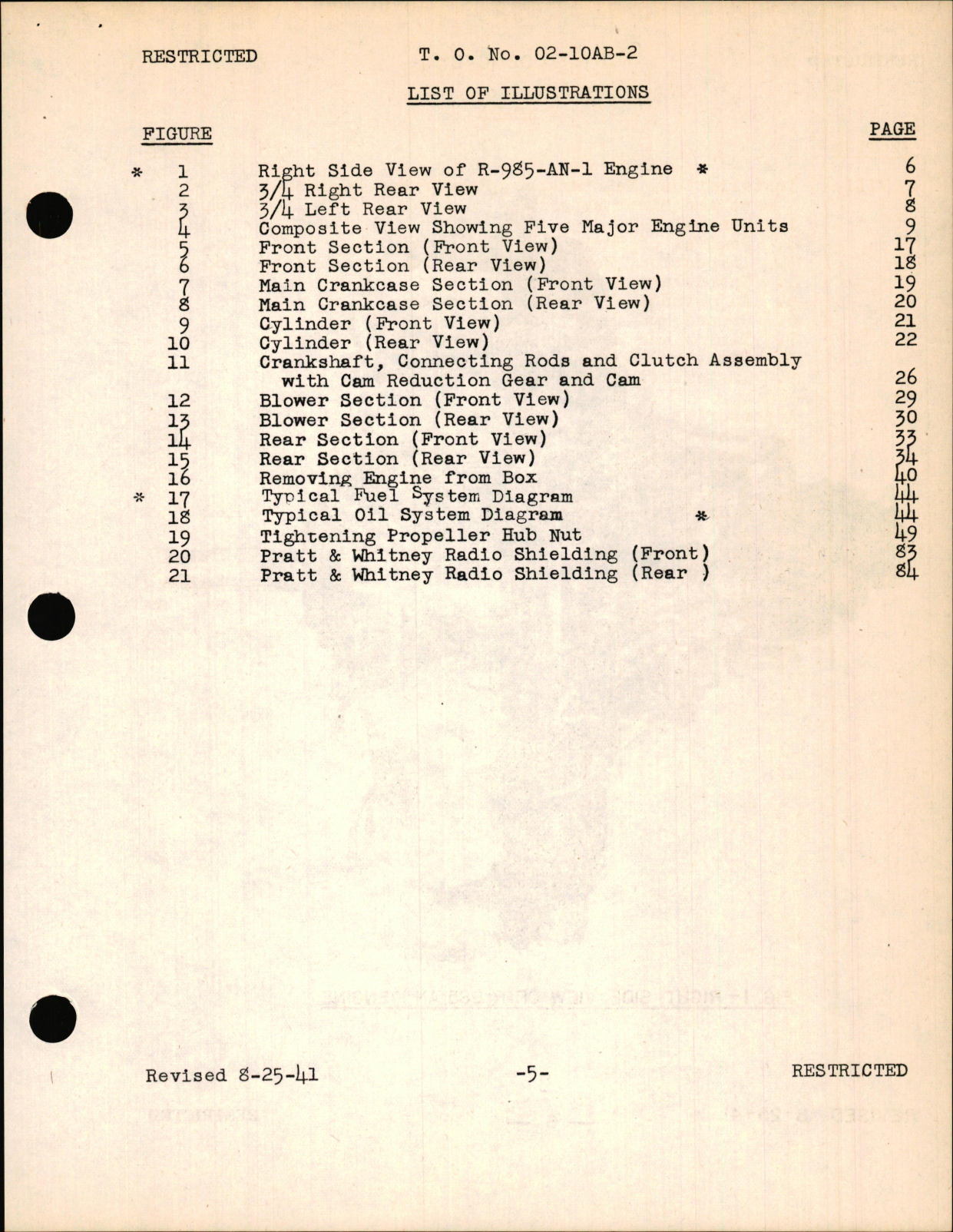 Sample page 5 from AirCorps Library document: Service Instructions for R-985 Engines