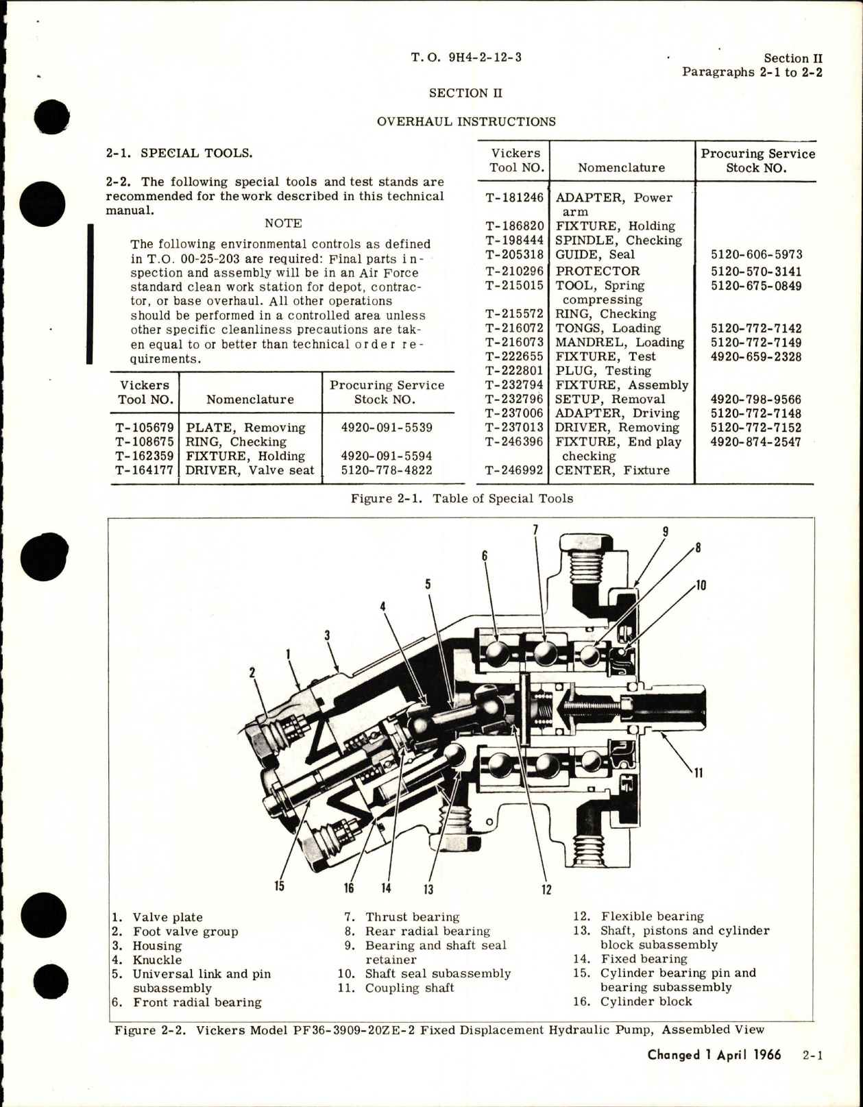 Sample page 7 from AirCorps Library document: Overhaul Manual for Fixed Displacement Hydraulic Pump Assembly - PF-3909-2 Series