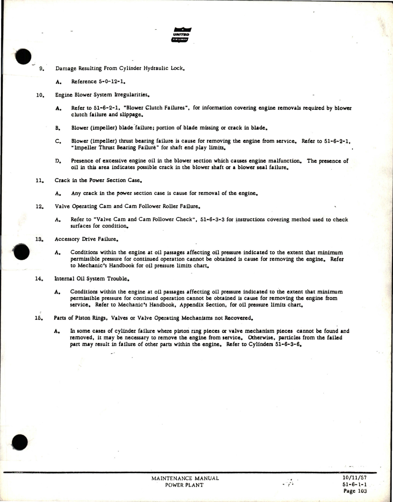 Sample page 5 from AirCorps Library document: Maintenance Manual for Power Plant - DC-6, DC-6A, DC-6B, CV-340, DC-7