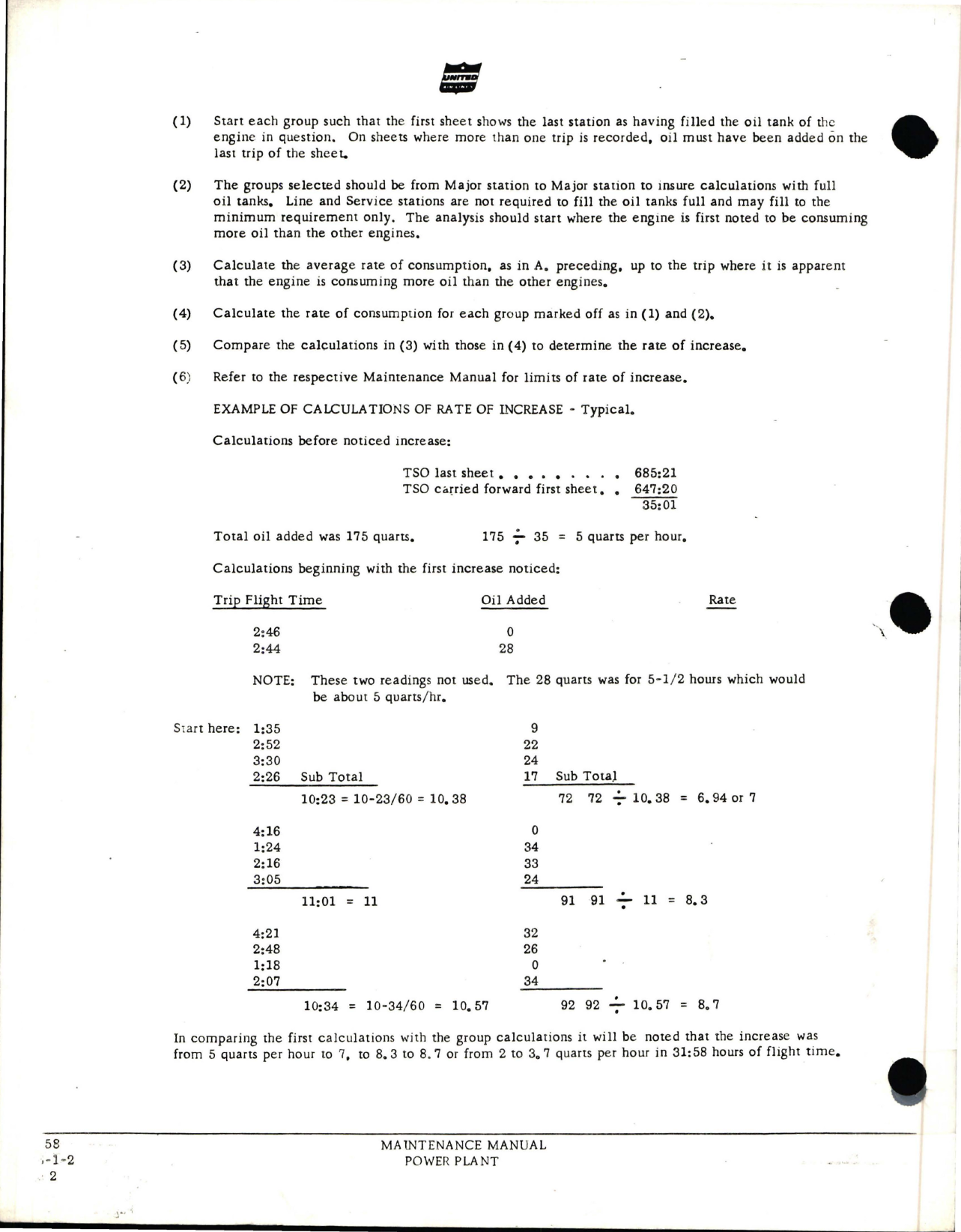 Sample page 8 from AirCorps Library document: Maintenance Manual for Power Plant - DC-6, DC-6A, DC-6B, CV-340, DC-7