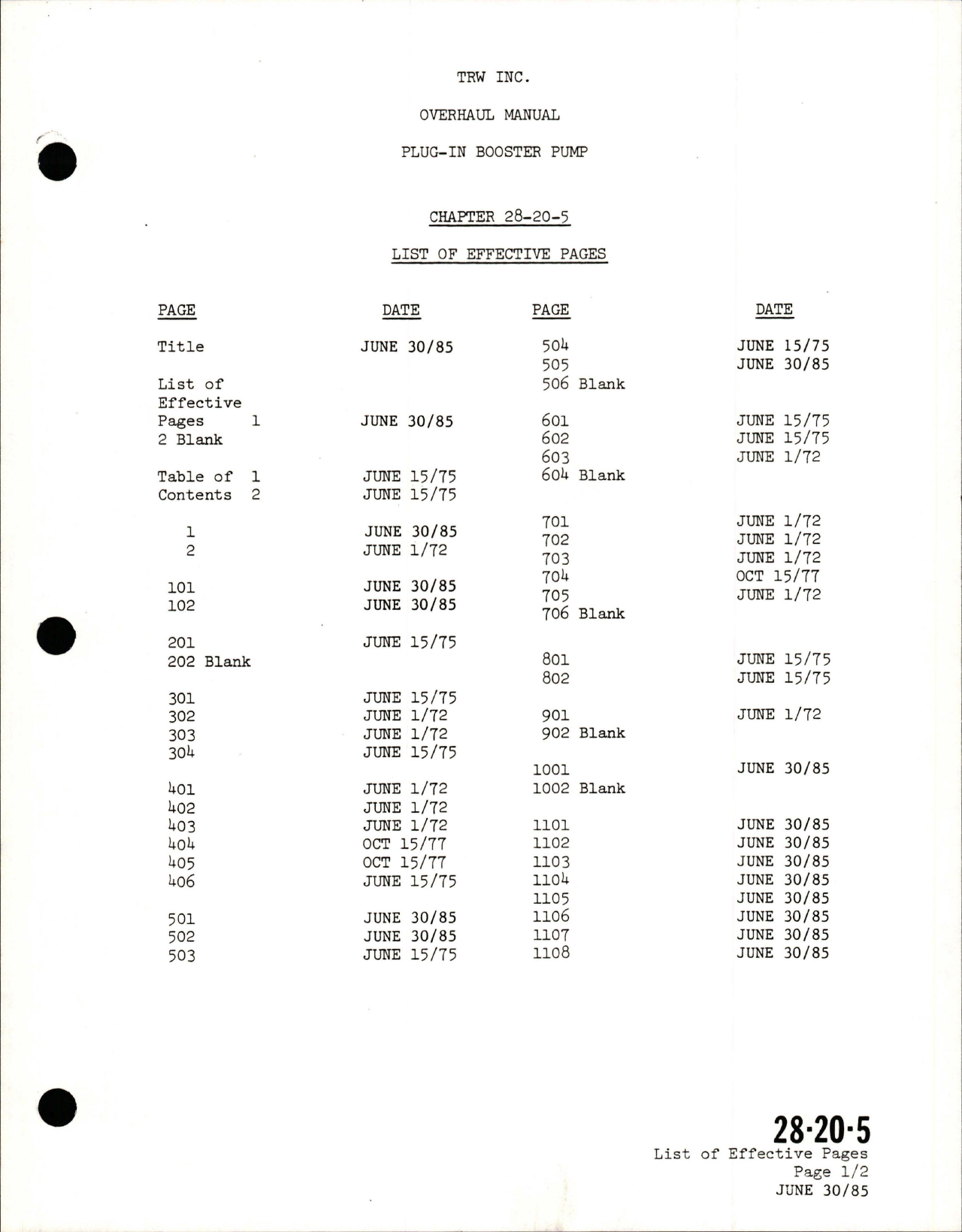 Sample page 5 from AirCorps Library document: Overhaul with Illustrated Parts Catalog for Plug-In Booster Pump - 382300-1, 382300-2, and 3823020-3 