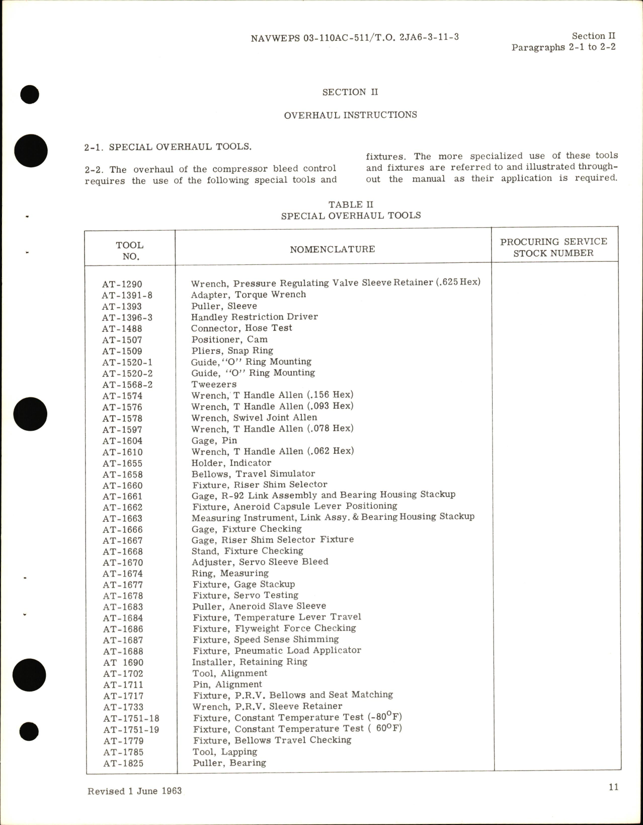 Sample page 7 from AirCorps Library document: Overhaul Instructions for Compressor Bleed Control A17100 & A17200 Series  