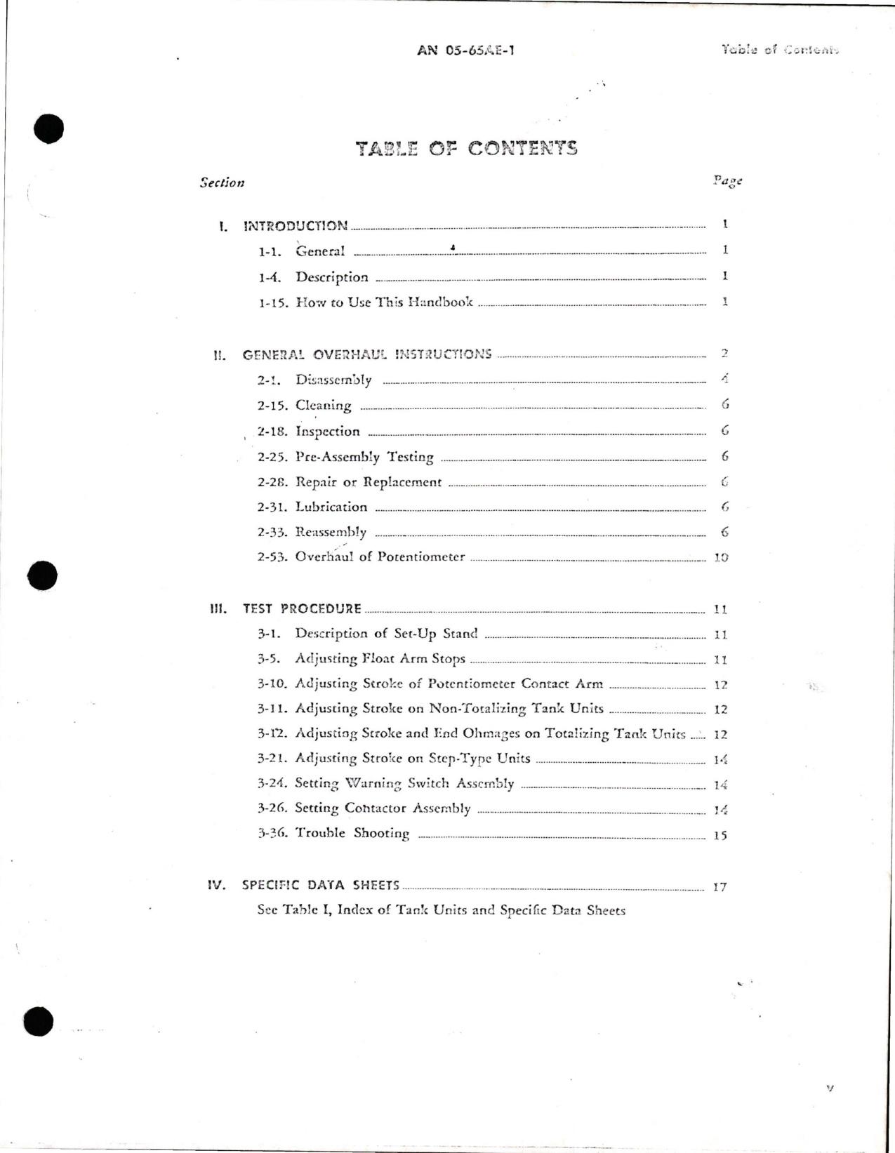 Sample page 7 from AirCorps Library document: Overhaul Manual for Tank Units