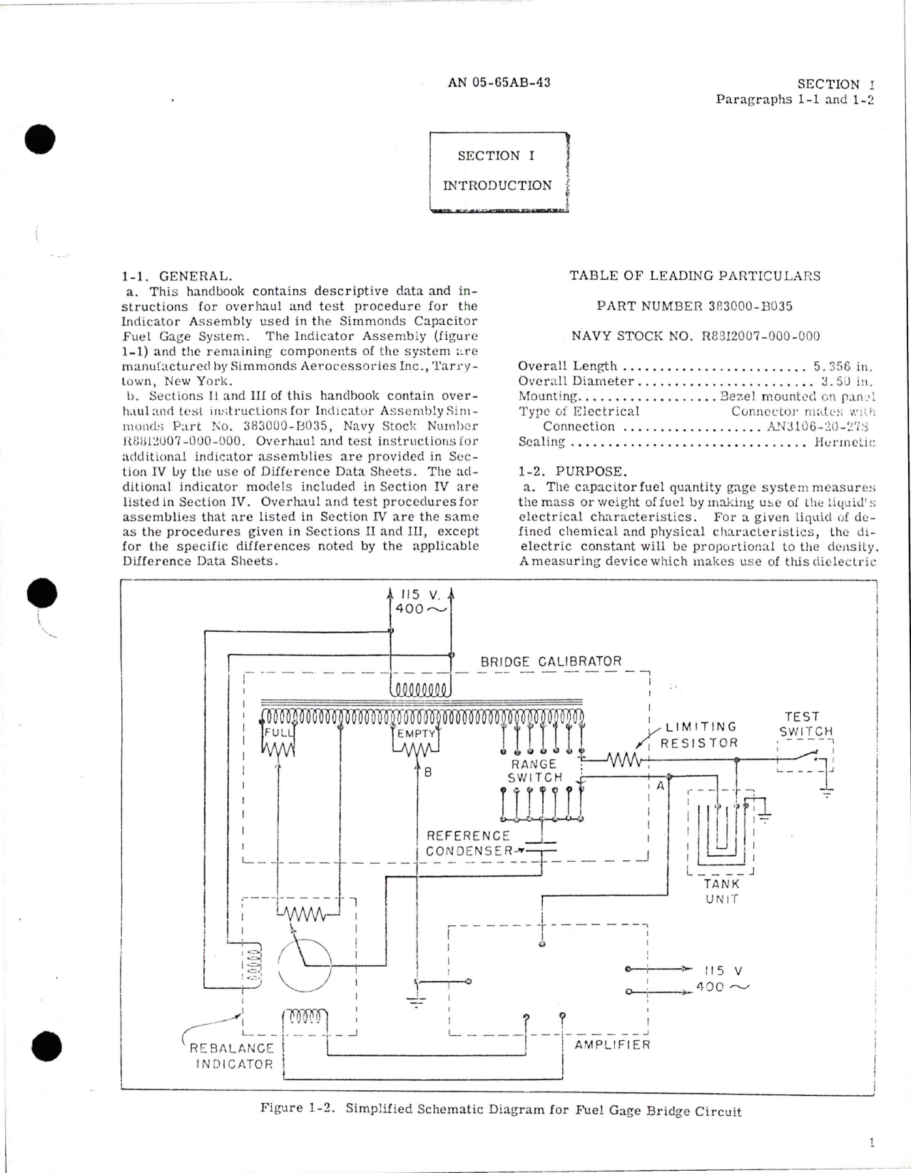 Sample page 5 from AirCorps Library document: Capacitor Fuel Gage System Indicators