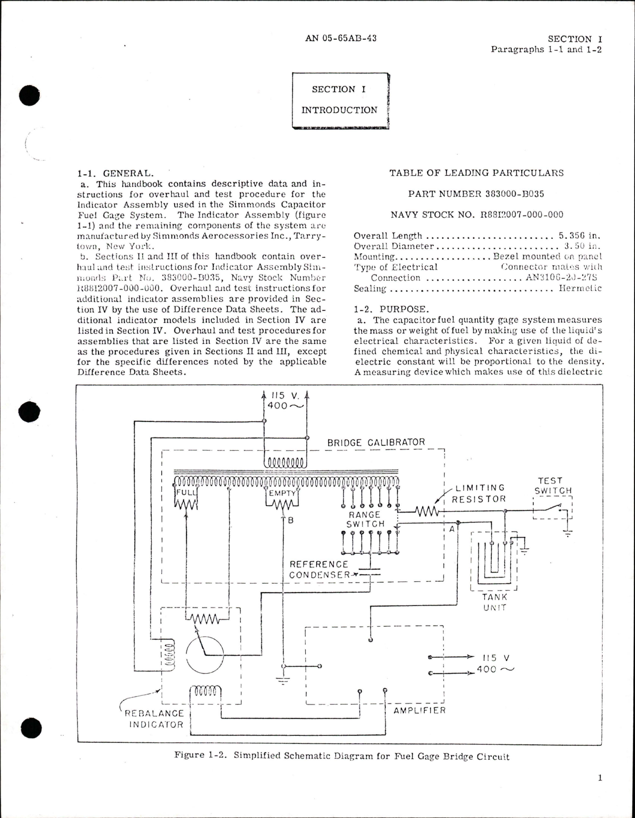Sample page 5 from AirCorps Library document: Capacitor Fuel Gage System Indicators