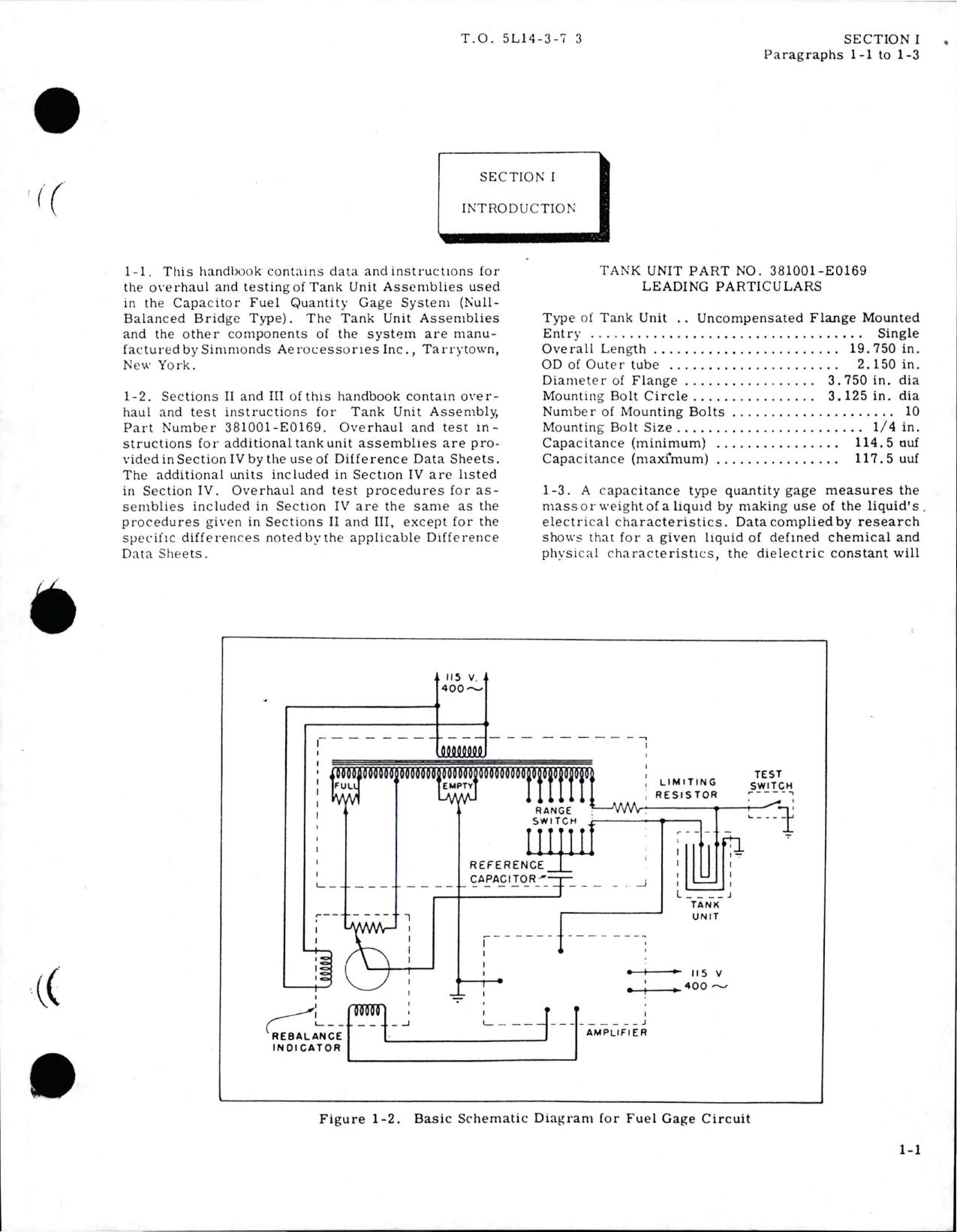 Sample page 5 from AirCorps Library document: Overhaul for Tank Unit Assemblies - Capacitor Fuel Gage System - Null Balanced Bridge Type