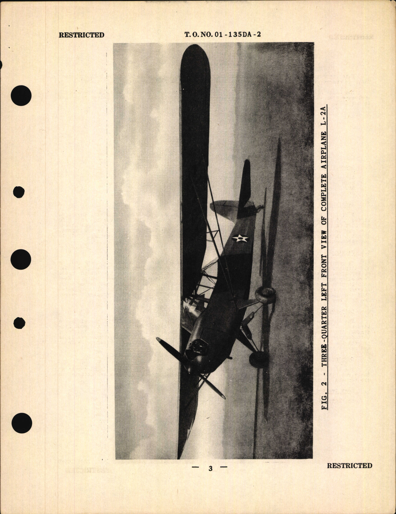 Sample page 5 from AirCorps Library document: Maintenance Instructions for Models L-2 and L-2A Liaison Airplanes