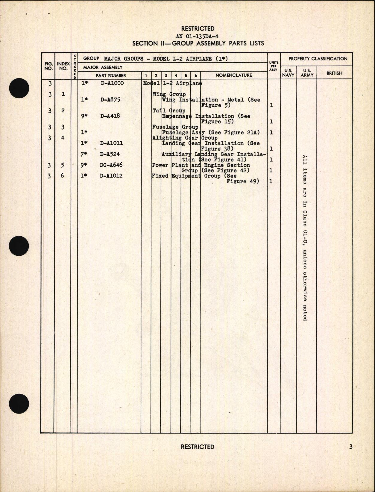 Sample page 7 from AirCorps Library document: Parts Catalog for Models L-2, L-2A, and L-2B