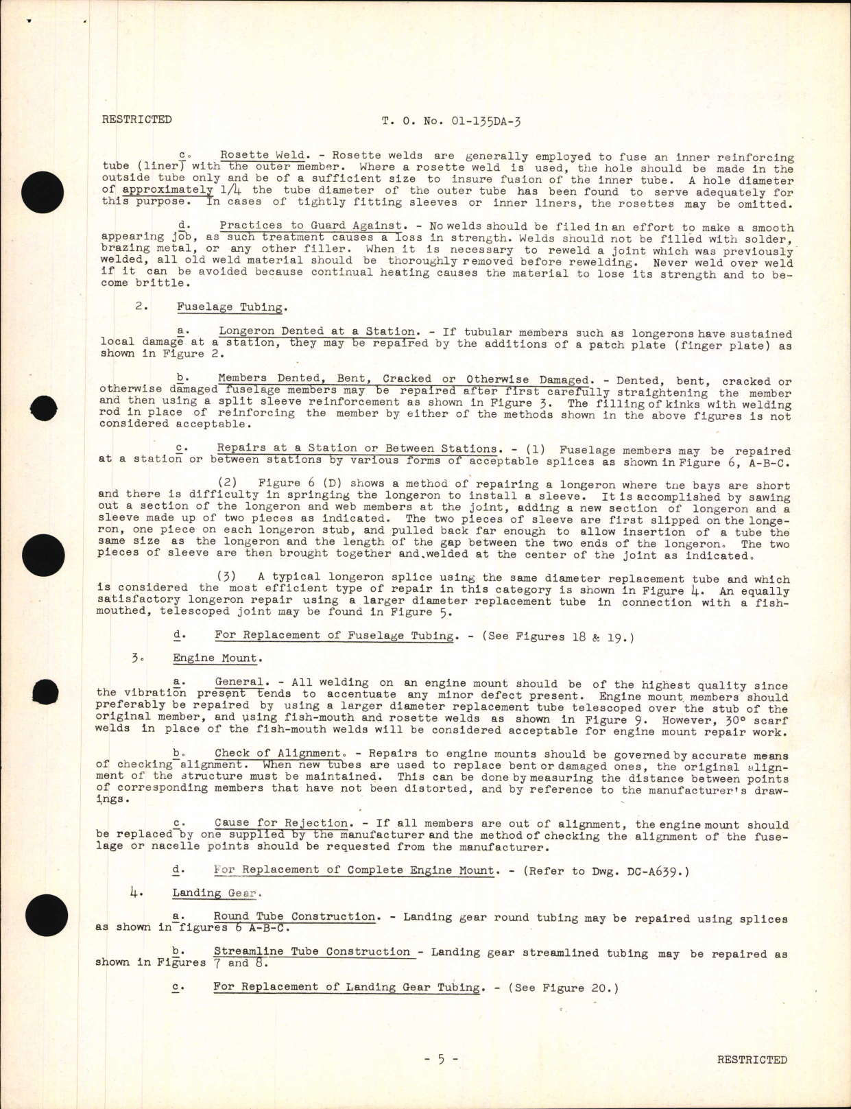 Sample page 7 from AirCorps Library document: Structural Repair Instructions for Models L-2 and L-2A Liaison Airplanes