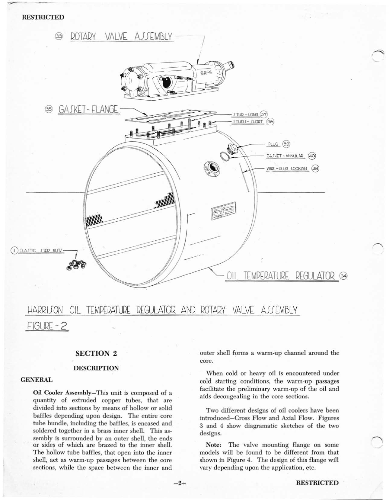 Sample page 5 from AirCorps Library document: Service Manual for Harrison Oil Coolers and Valves
