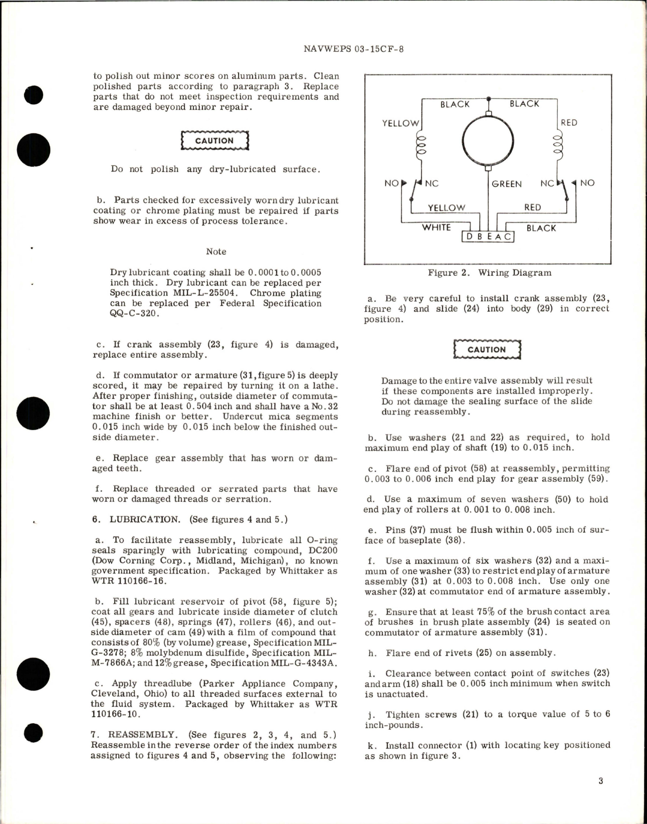 Sample page 5 from AirCorps Library document: Overhaul Instructions with Illustrated Parts Breakdown for Motor Actuated Gate Shutoff Valve - Part 134415-5