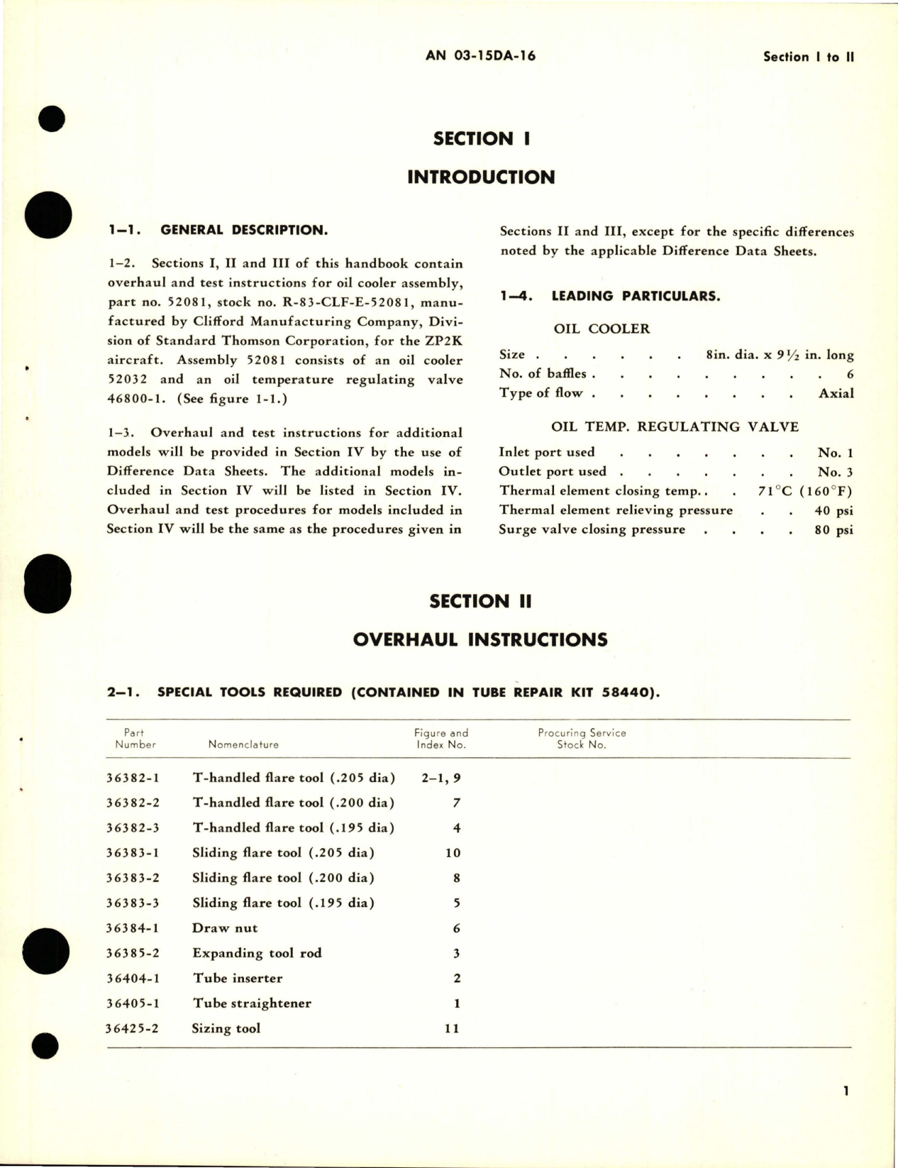 Sample page 5 from AirCorps Library document: Overhaul Instructions for Oil Cooler Assembly - Part 52081