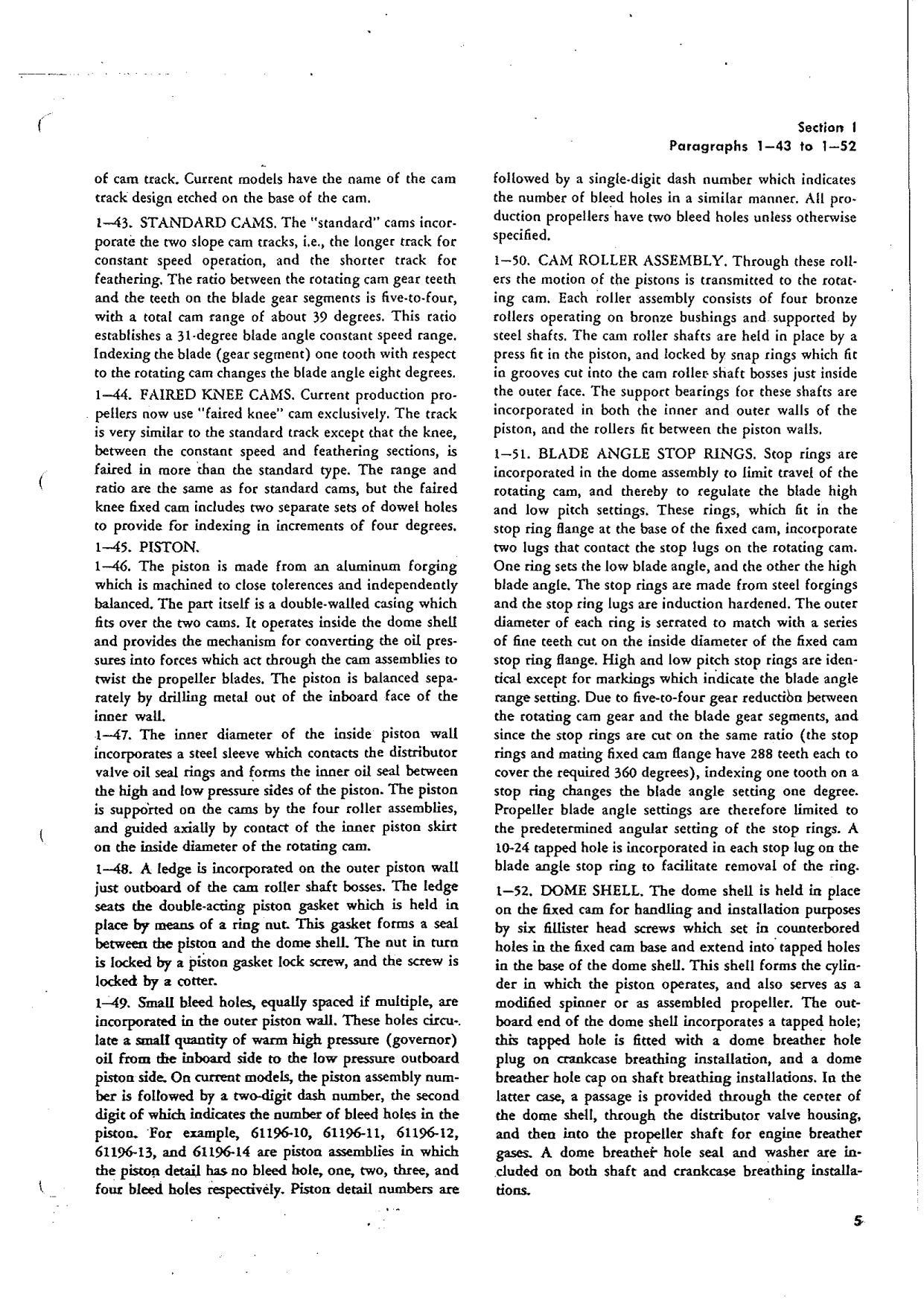 Sample page 9 from AirCorps Library document: Overhaul Manual for Hydromatic Propellers - Models 23E50, 23D40, 24D50, 33D50, and 33E60