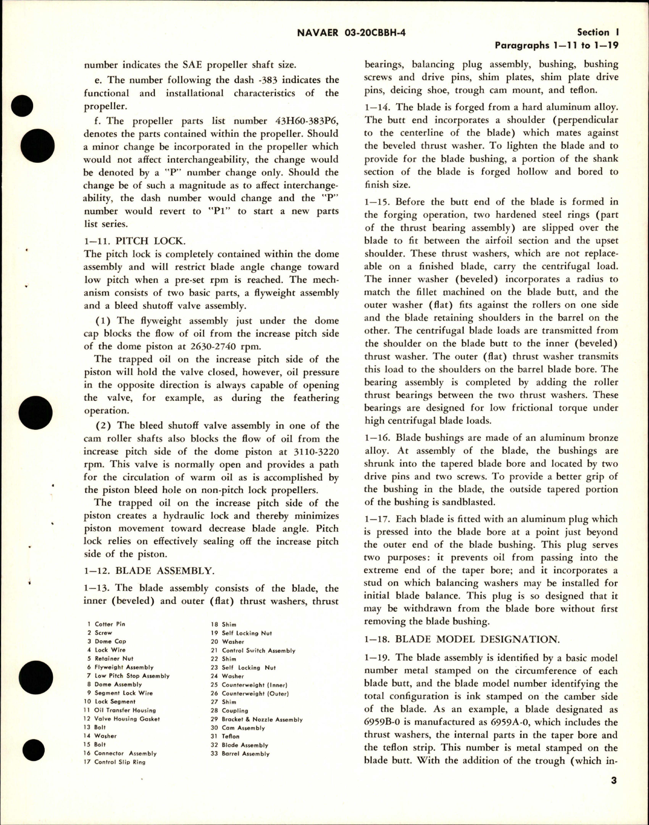Sample page 7 from AirCorps Library document: Operation and Maintenance Instructions for Variable Pitch Propeller - Model 43H60-359 and 43H60-383
