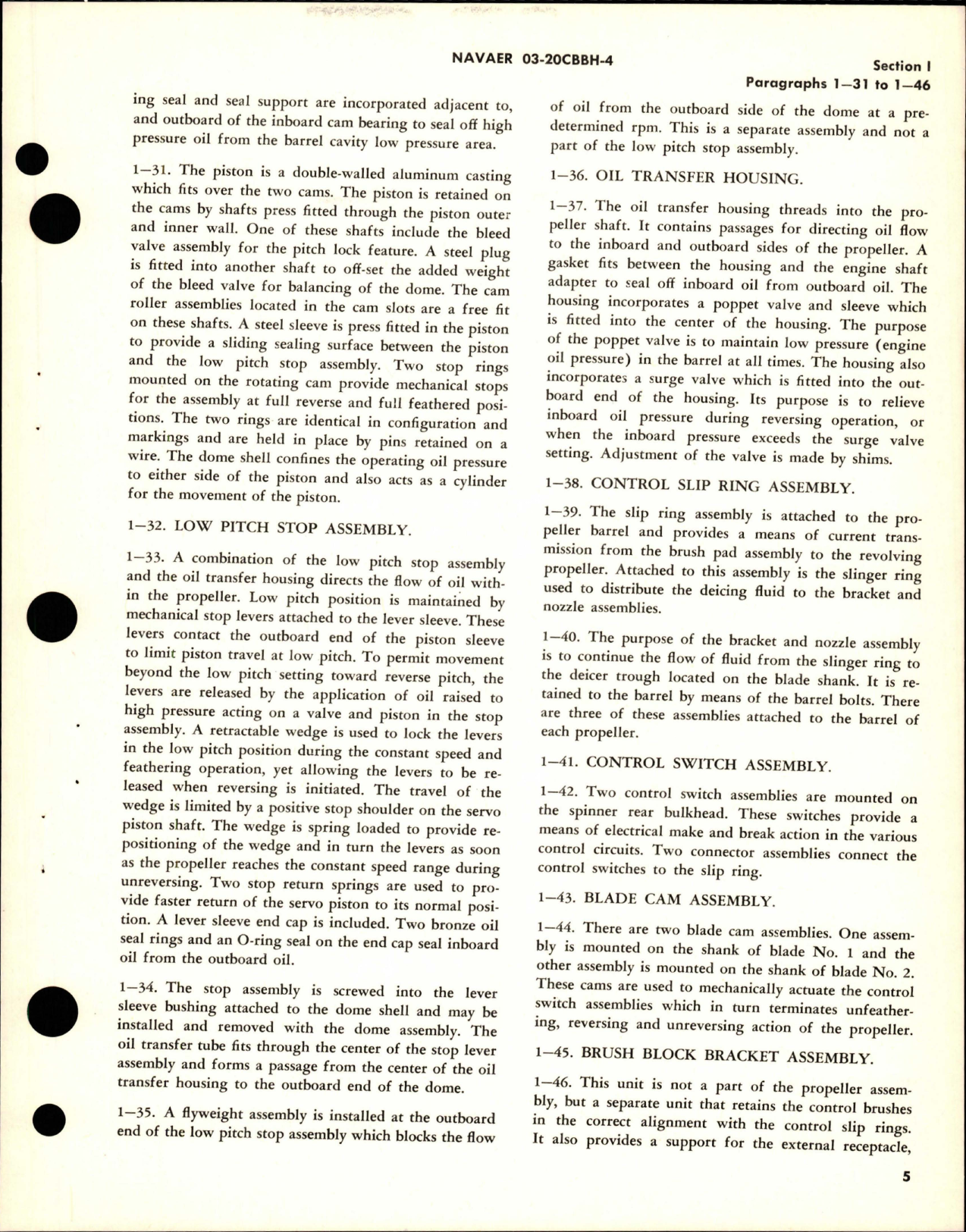 Sample page 9 from AirCorps Library document: Operation and Maintenance Instructions for Variable Pitch Propeller - Model 43H60-359 and 43H60-383