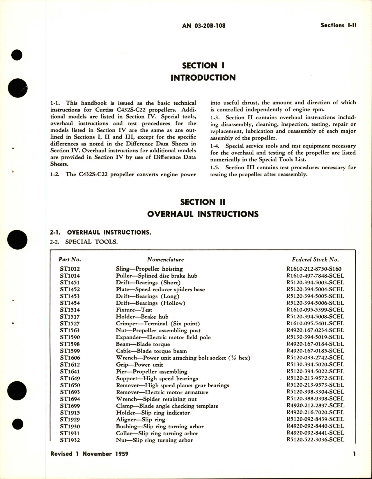 Sample page 7 from AirCorps Library document: Overhaul Instructions for Pitch Lever Type Electric Propeller - Models C432S-C22, C432S-C24, and C432S-C26