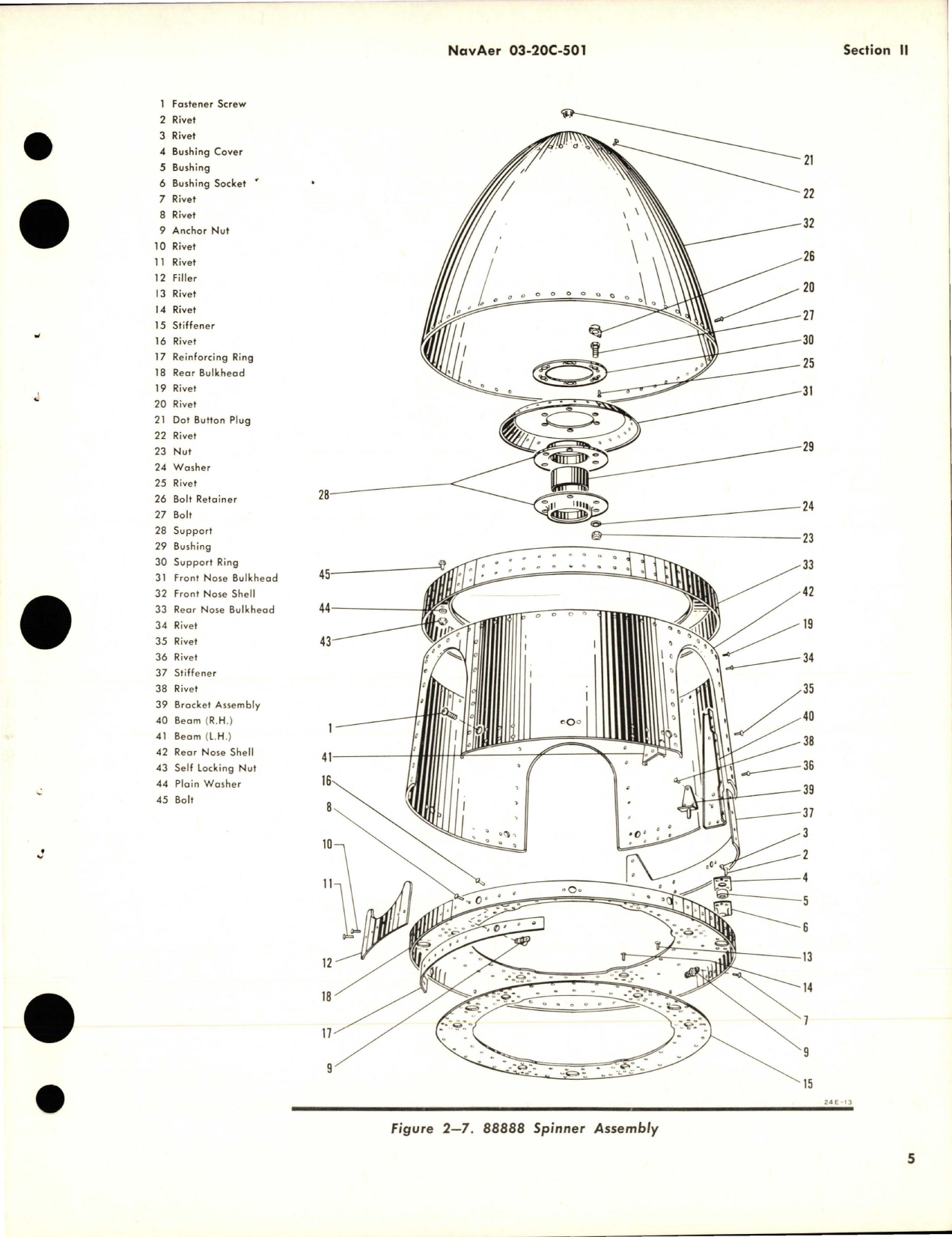 Sample page 9 from AirCorps Library document: Overhaul Instructions for Spinner Assembly
