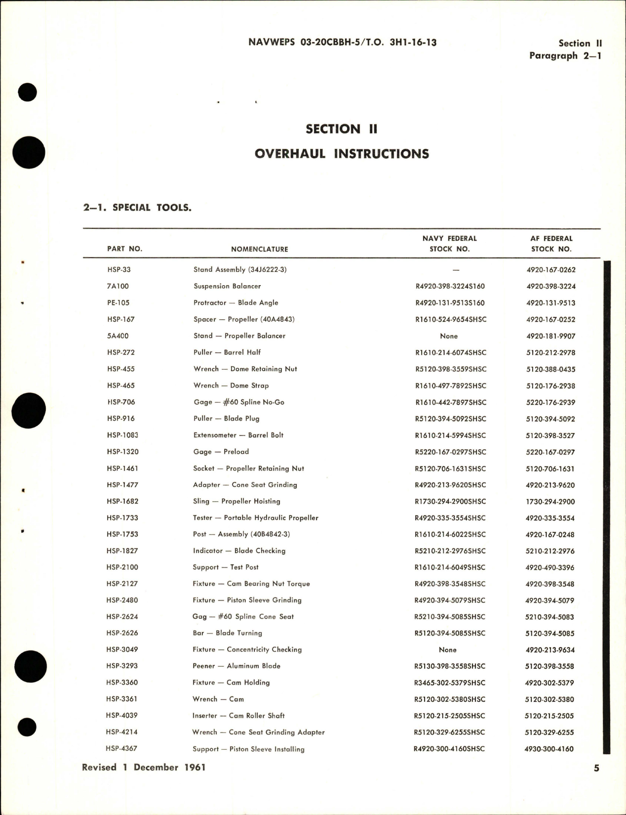 Sample page 5 from AirCorps Library document: Overhaul Instructions for Variable Pitch Propeller - Models 43H60-359, 43H60-383, and 43H60-395